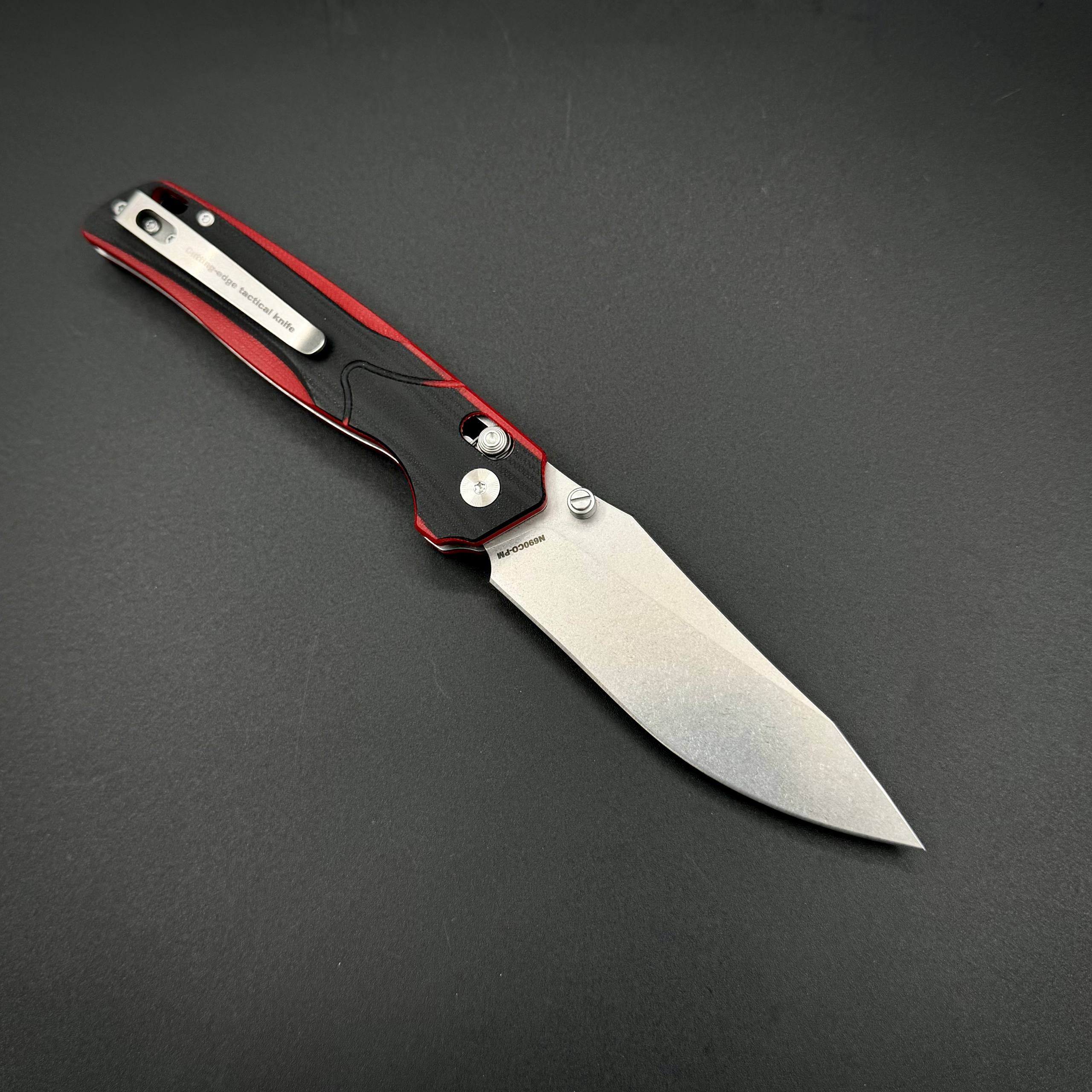 Складной нож Avionyx-C n690co G10 Black Red Alpha Miu