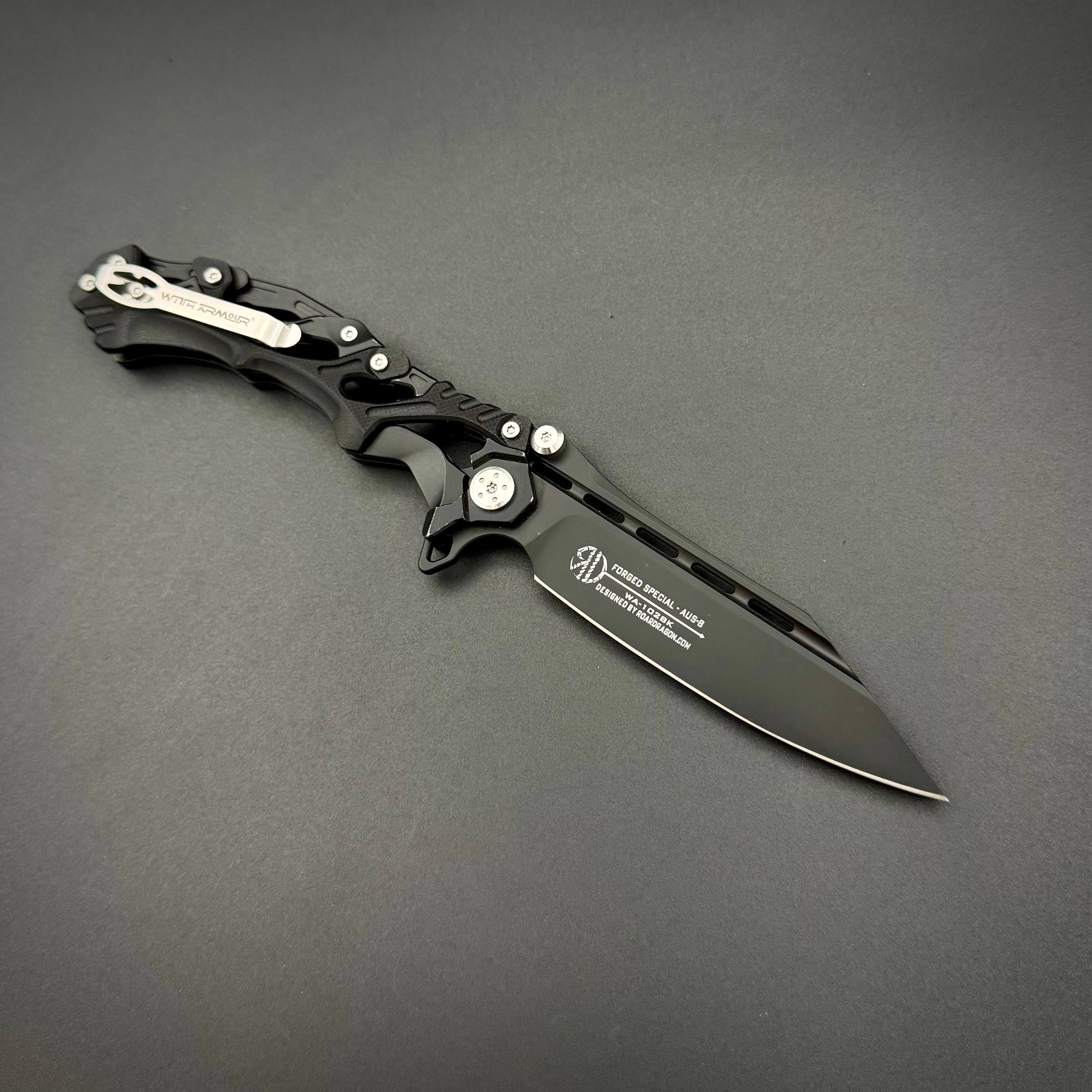 Складной нож WithArmour Alien Black Aus-8 BK