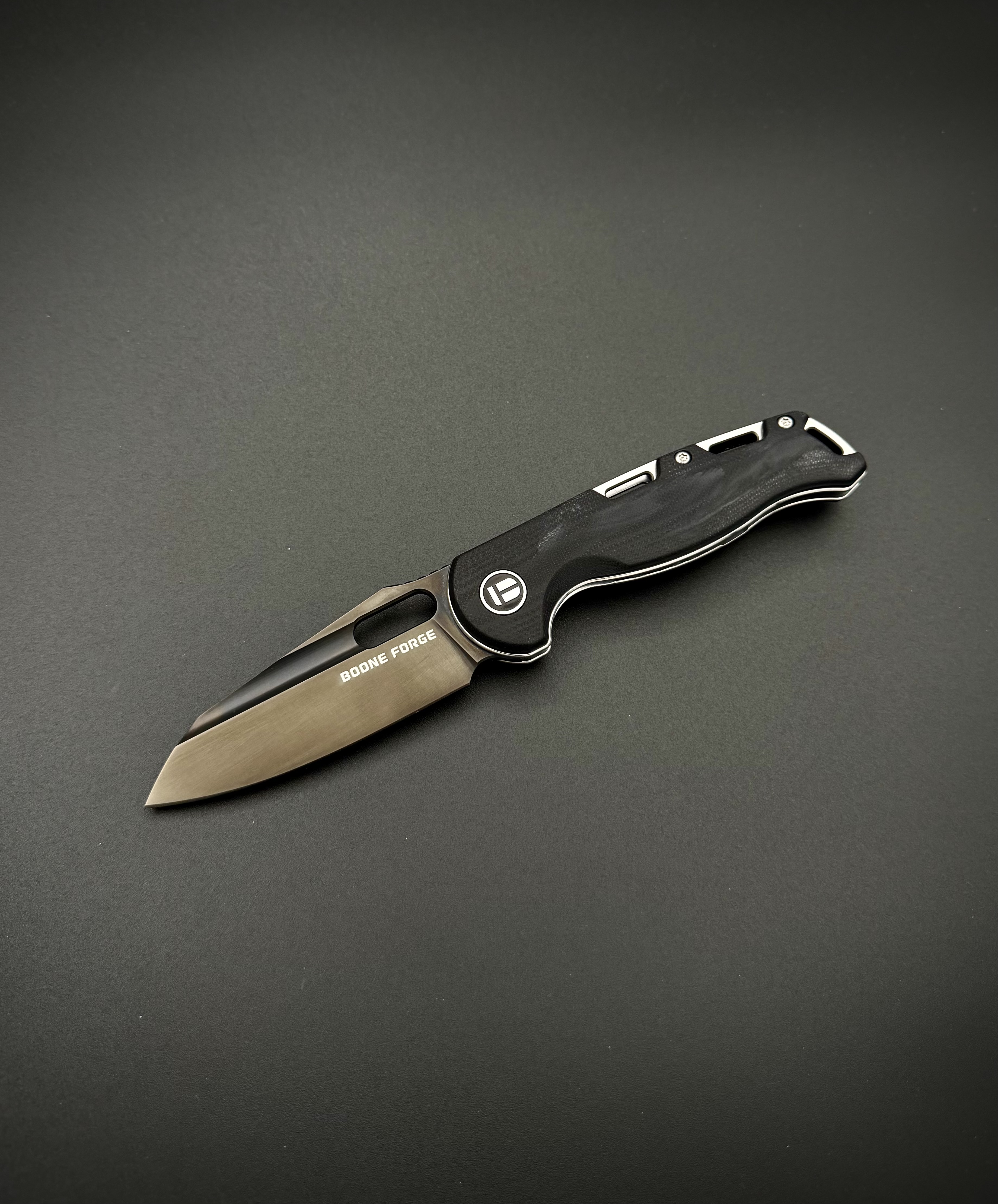 Складной нож BF009 Boone Forge Black