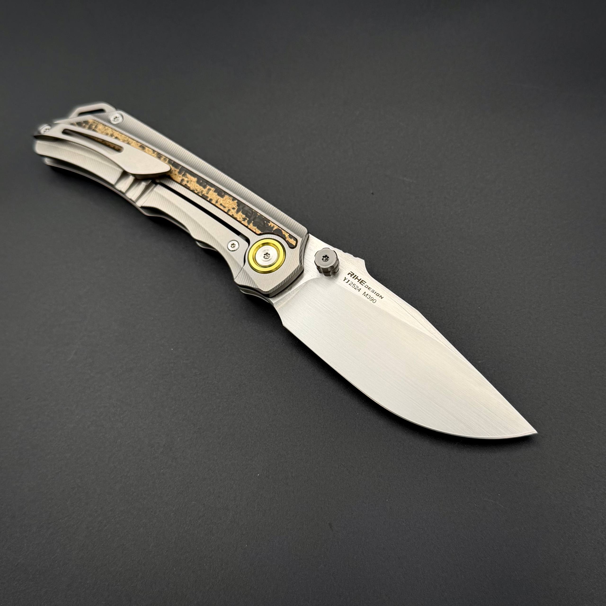 Складной нож Caliban Bohler M390 Titanium Carbon Fiber Pioneer EDC