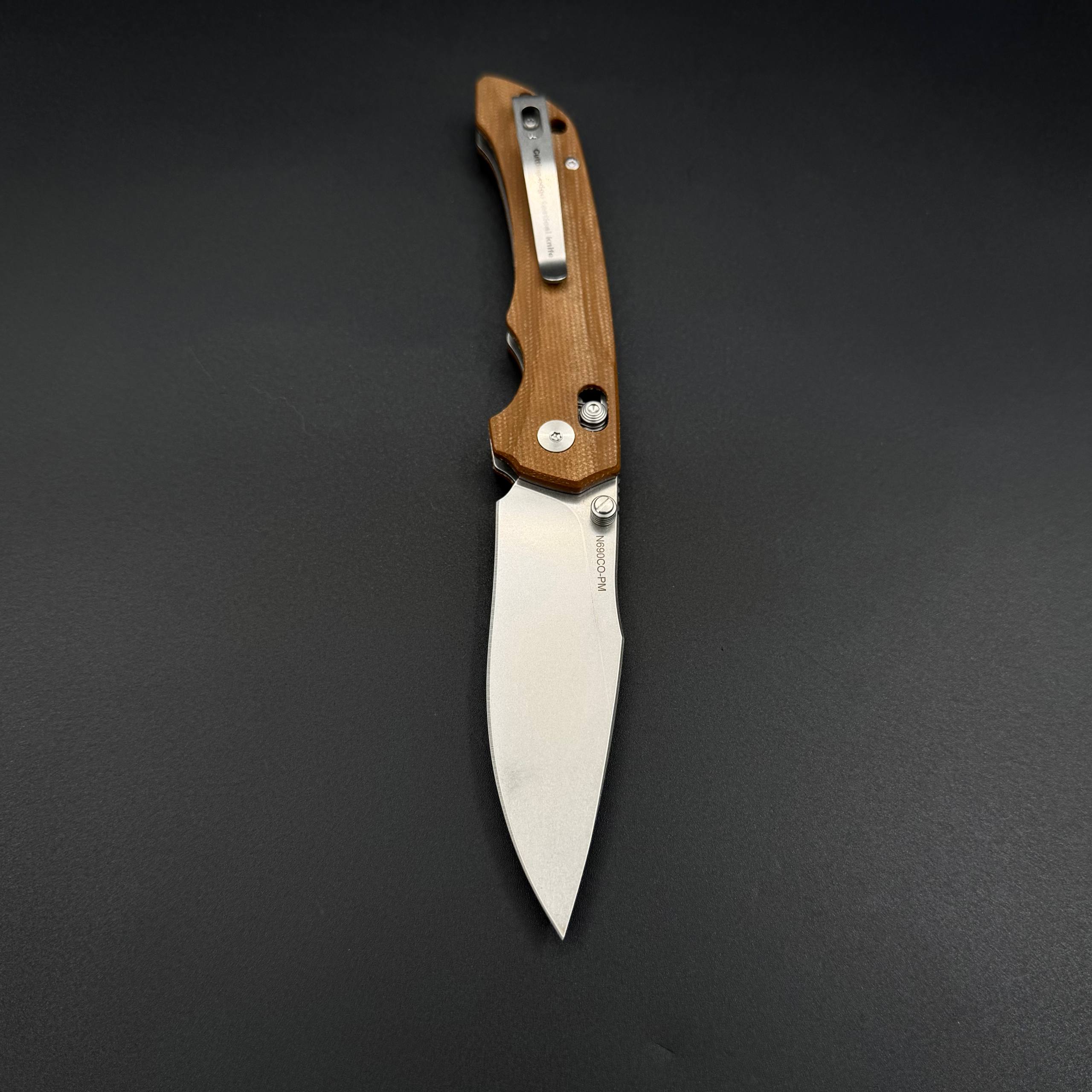 Складной нож Abyss-C n690co g10 Cocoa Alpha Miu