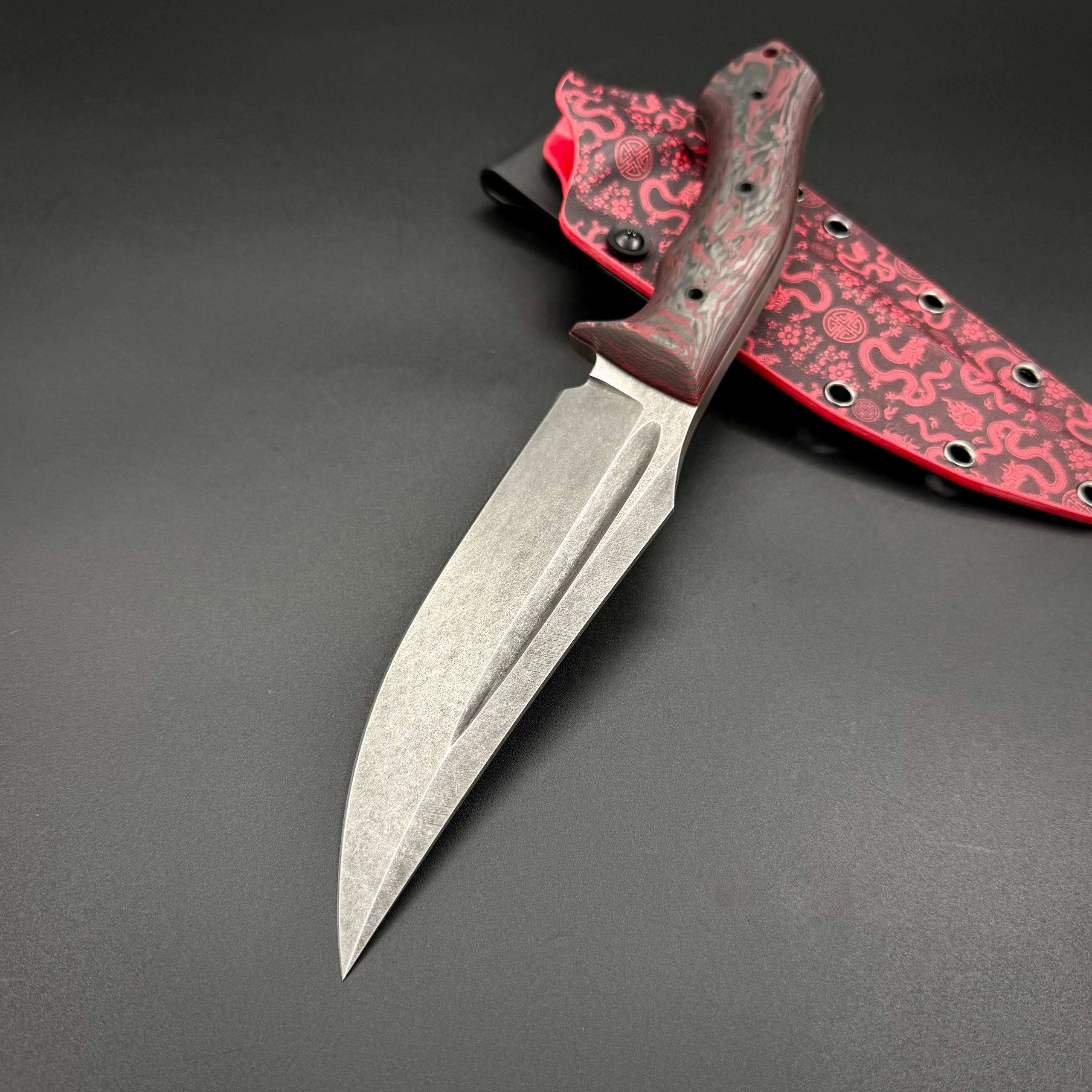 Нож ручной работы Сципион Red Dragon Custom Max Knives