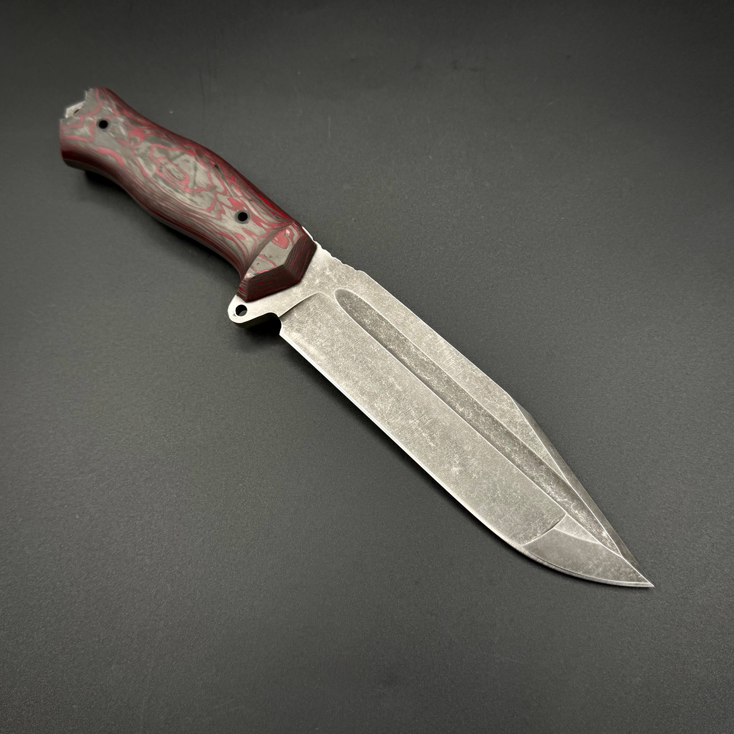 Тактический нож ручной работы Ksifos Red Dragon Max Knives