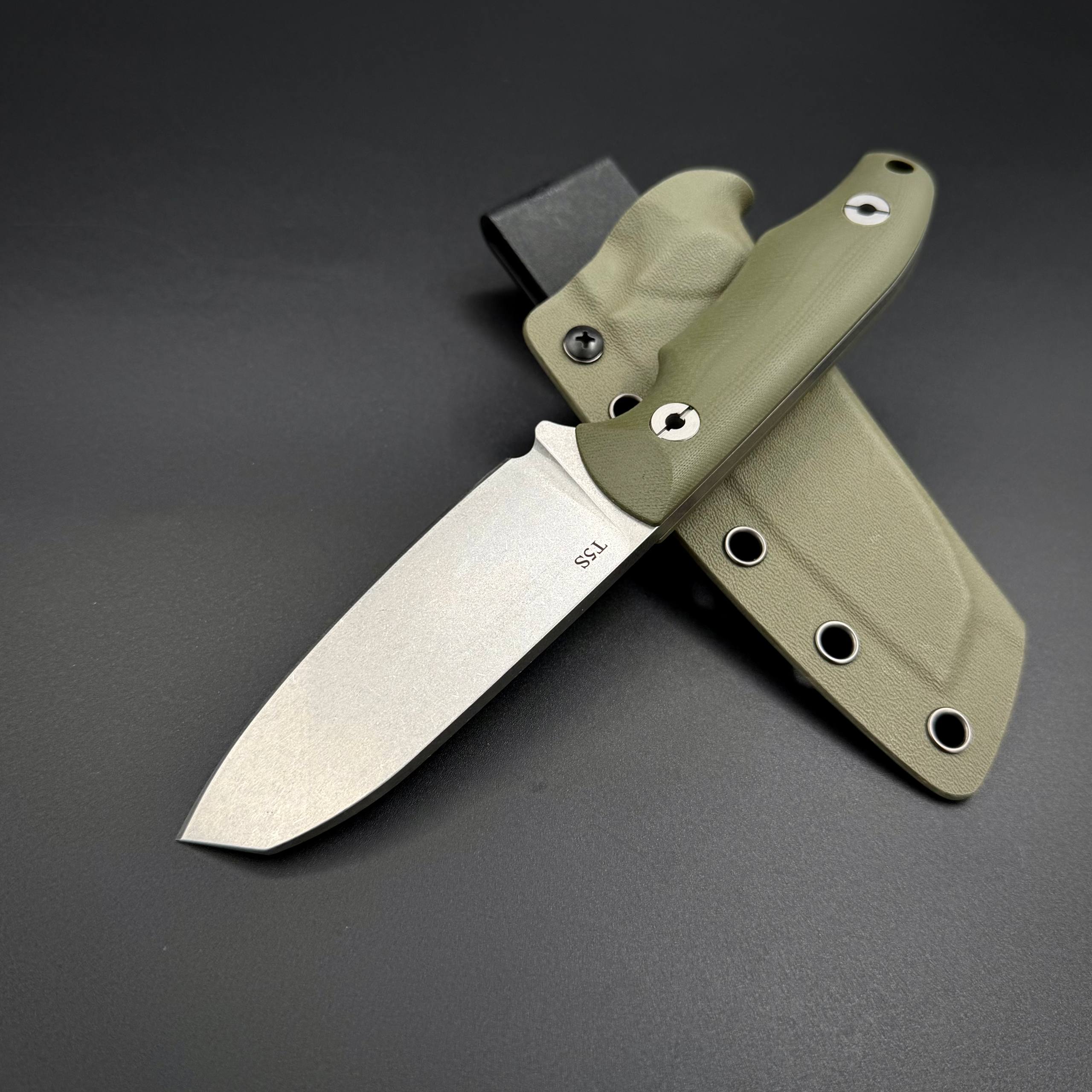 Туристический нож Tunka-04 G10 Olive