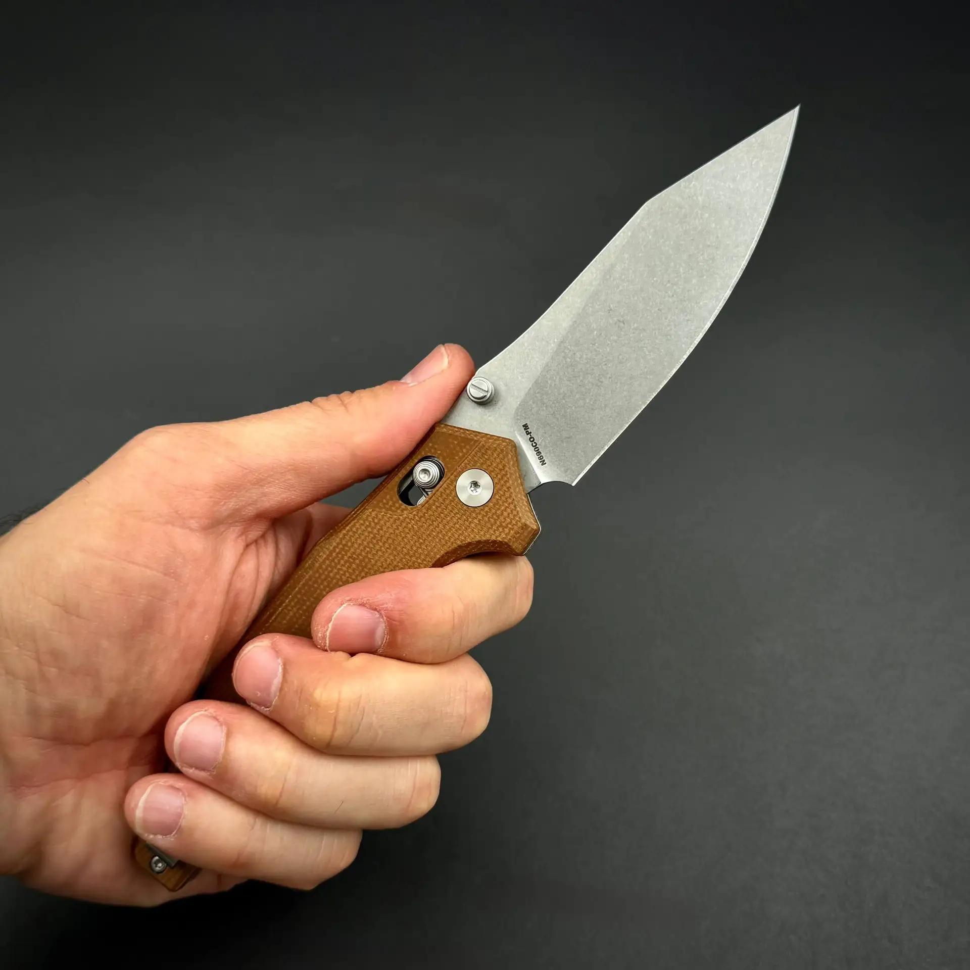 Складной нож AFG Tactical Light Brown g10 Alpha Miu