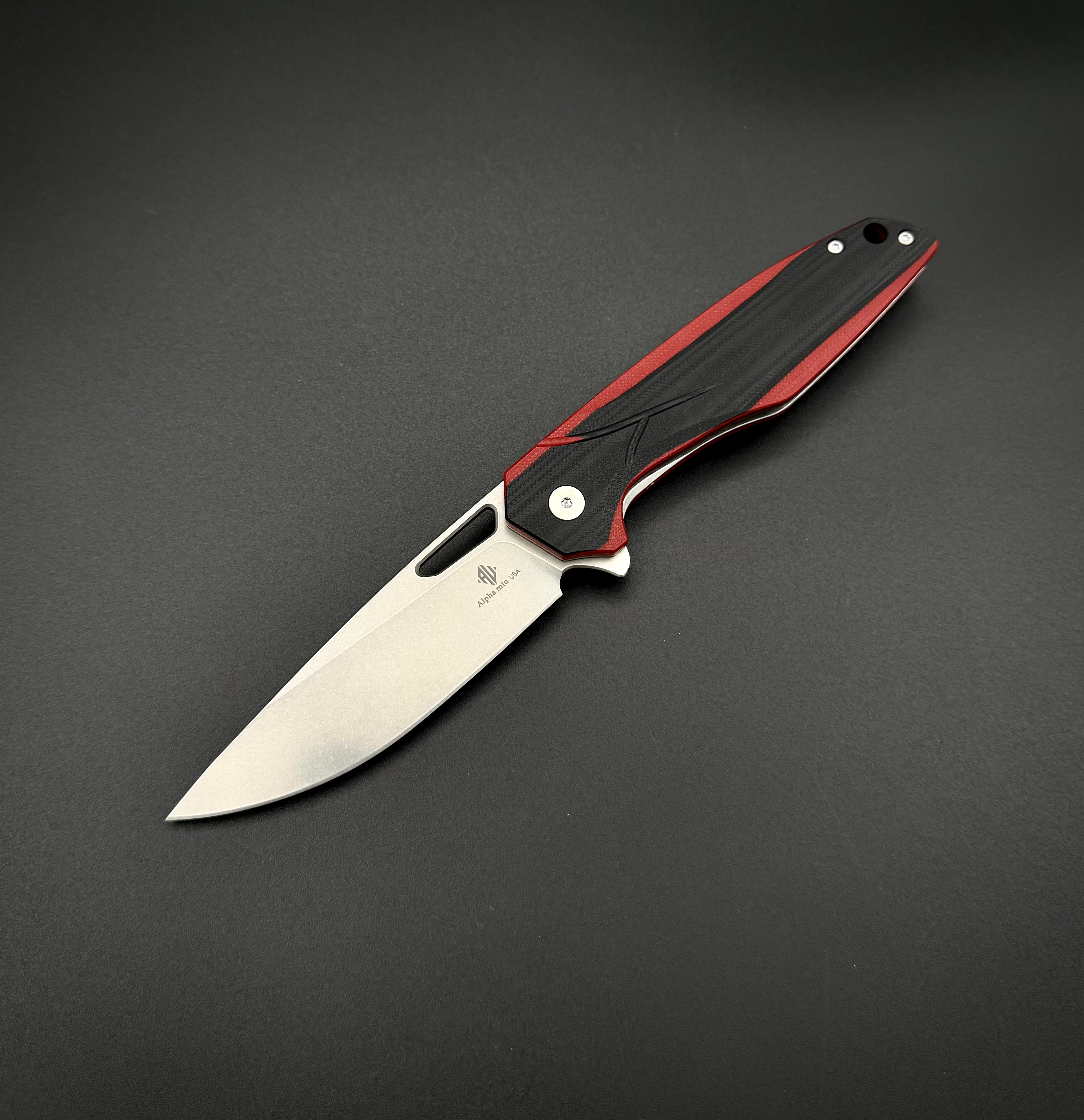 Складной нож Void n690co G10 Black Red Alpha Miu
