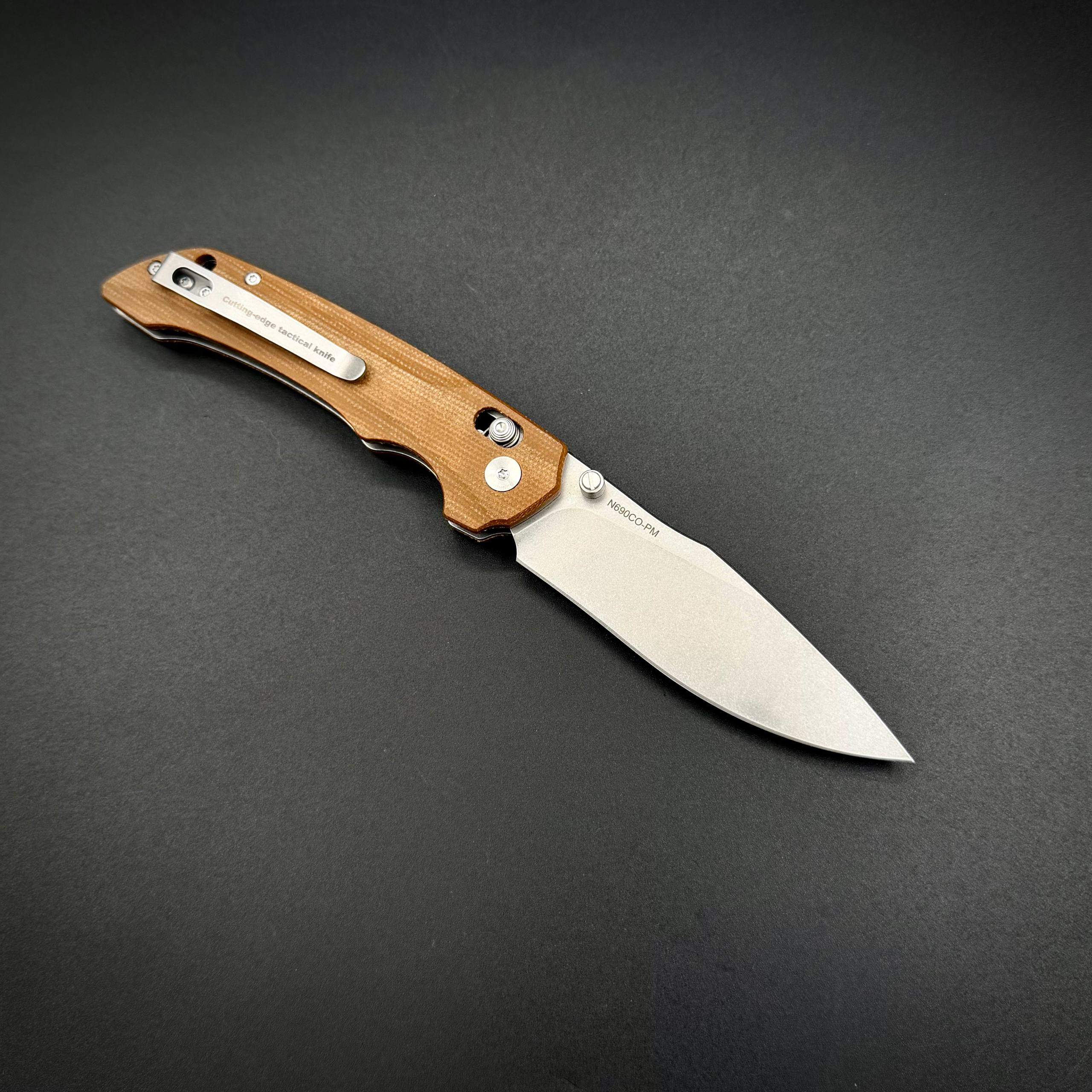 Складной нож Abyss-C n690co g10 Cocoa Alpha Miu