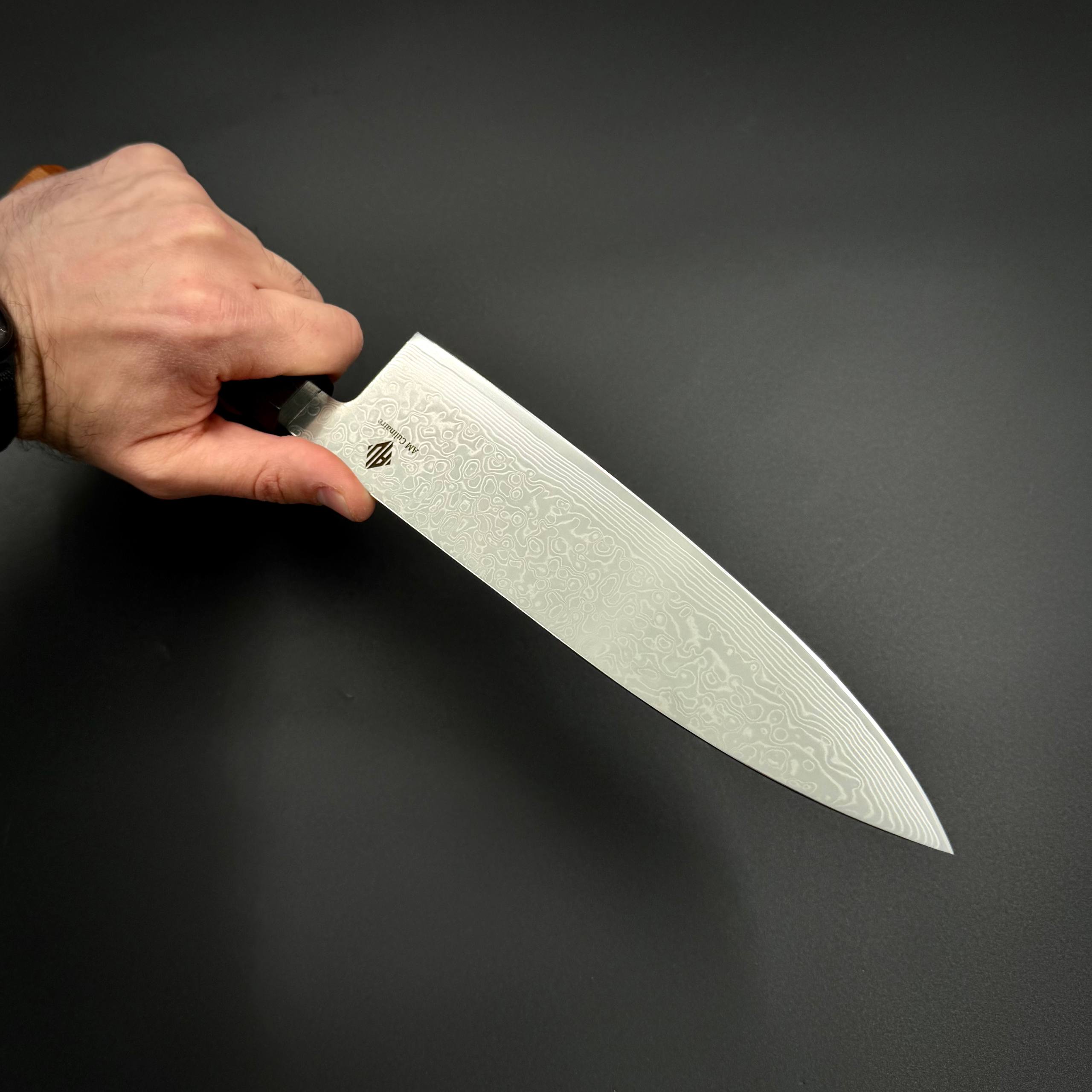 Поварской Шеф Нож AM Culinaire Damascus Bubinga