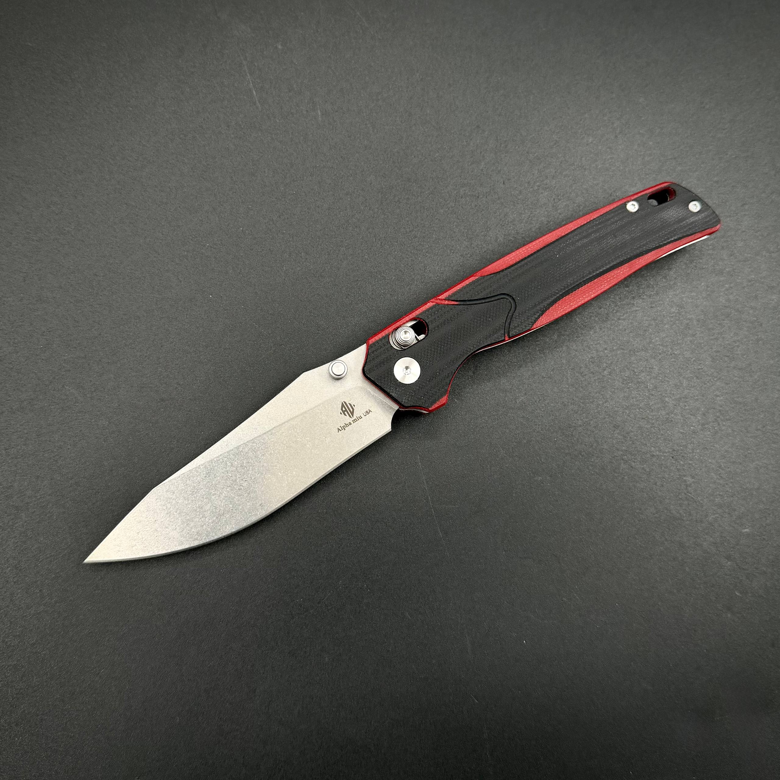 Складной нож Avionyx-C n690co G10 Black Red Alpha Miu