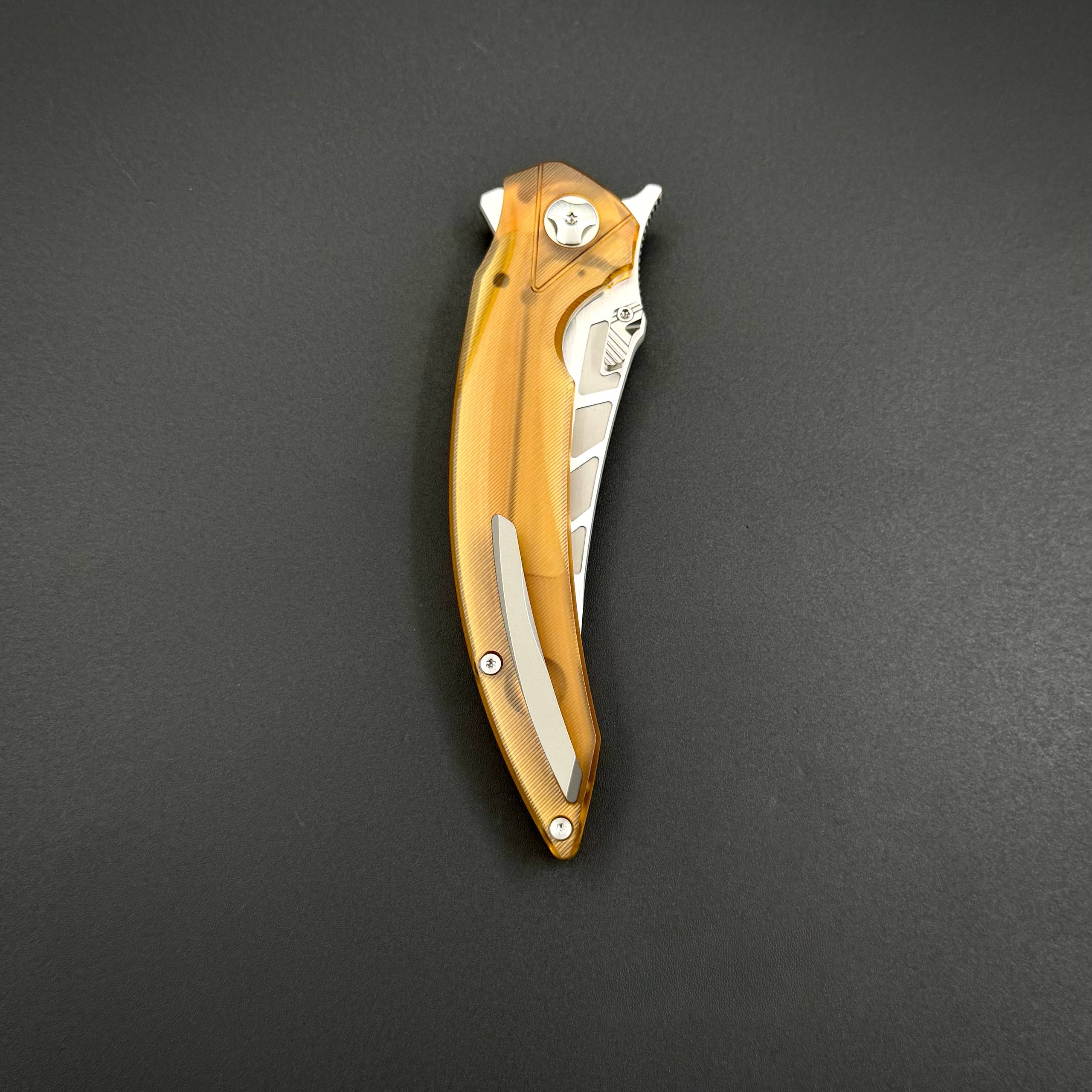 Складной нож KniClad JAX 154CM Amber