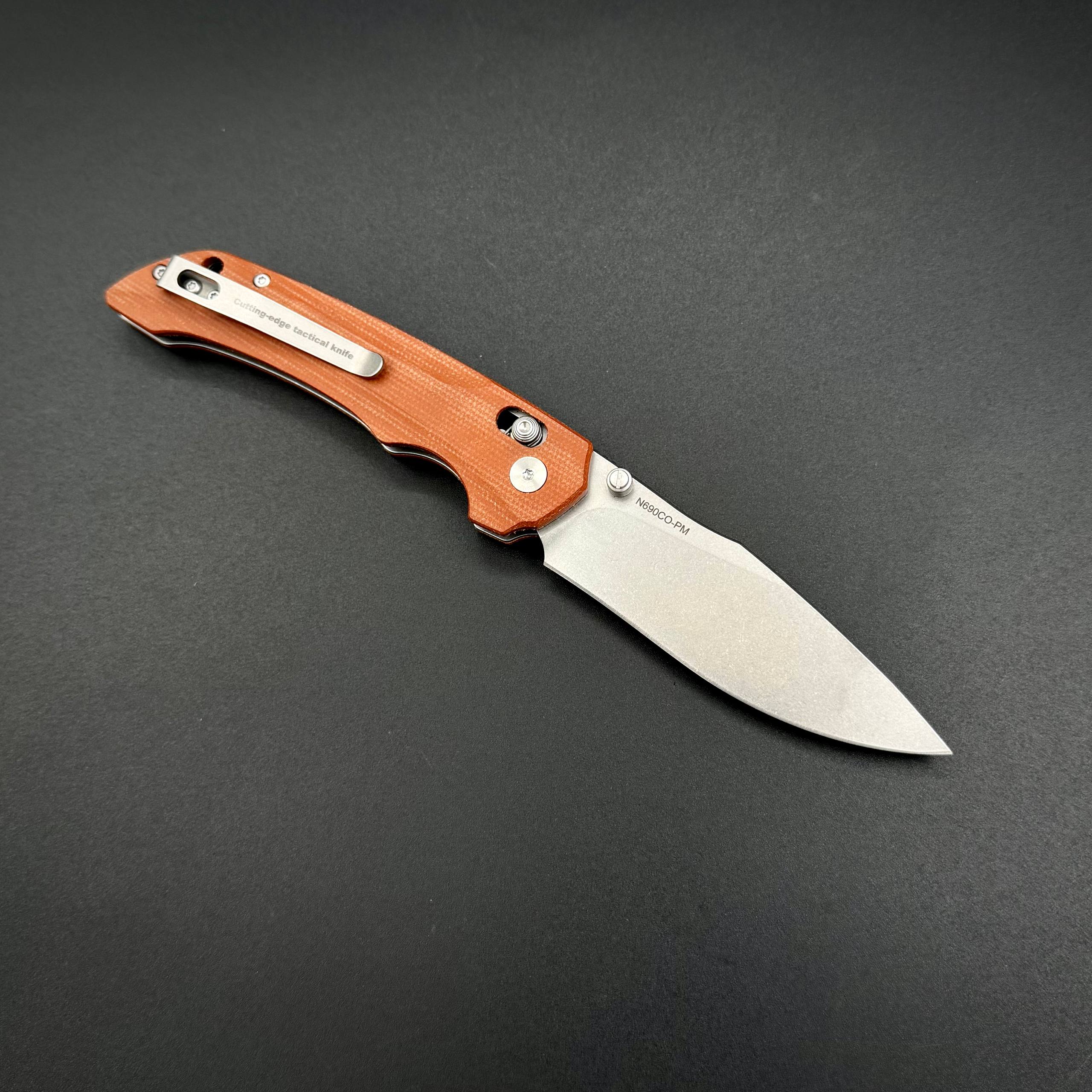 Складной нож Abyss-C n690co G10 Brown Alpha Miu