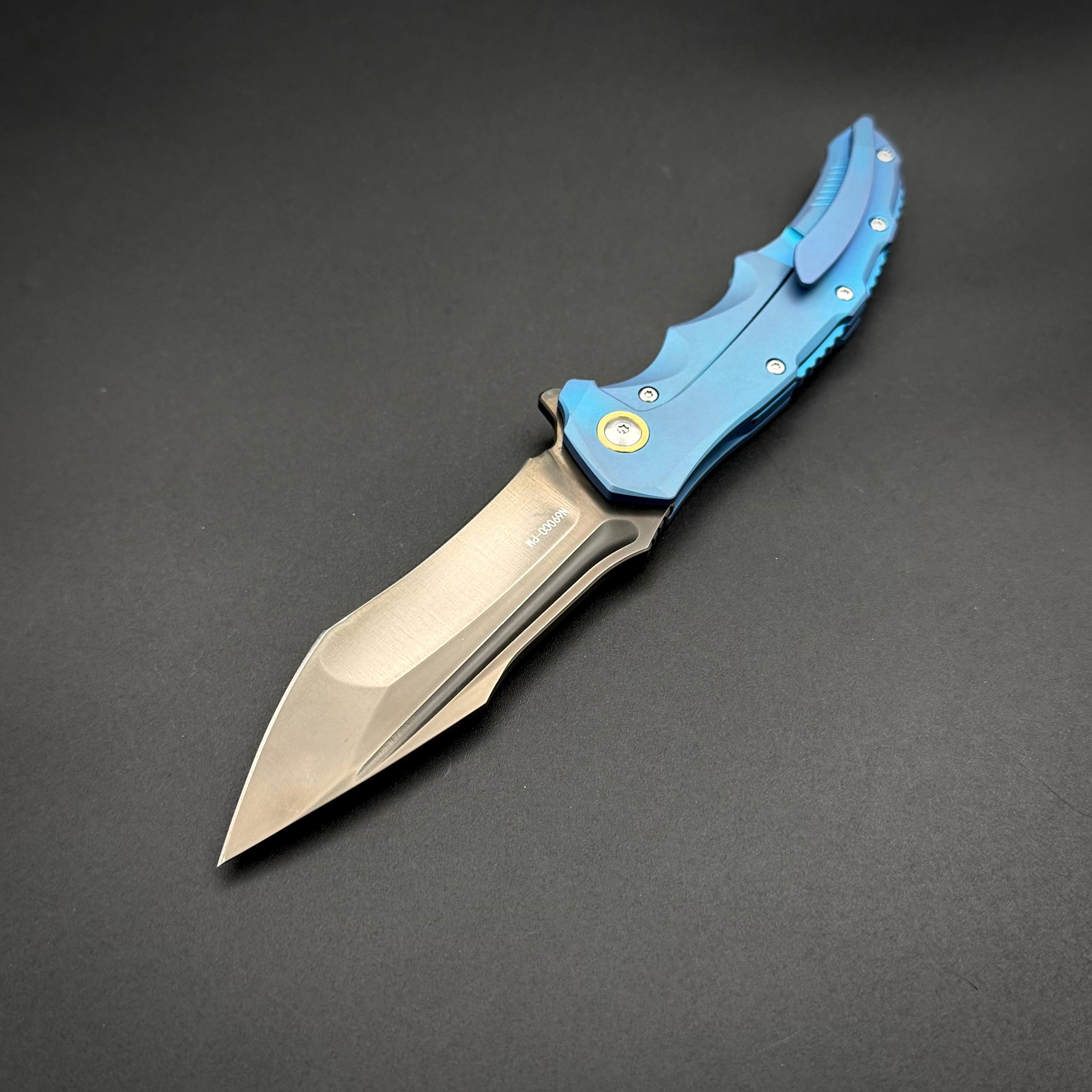 Складной нож Umbra Blue Terra N690CO Titanium DLC