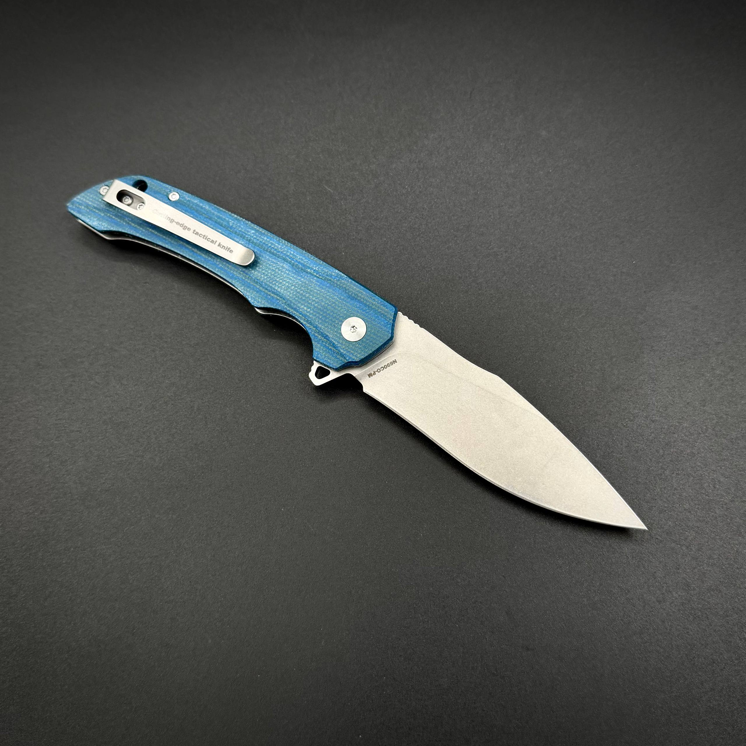 Складной нож Abyss-B n690co G10 Blue Alpha Miu