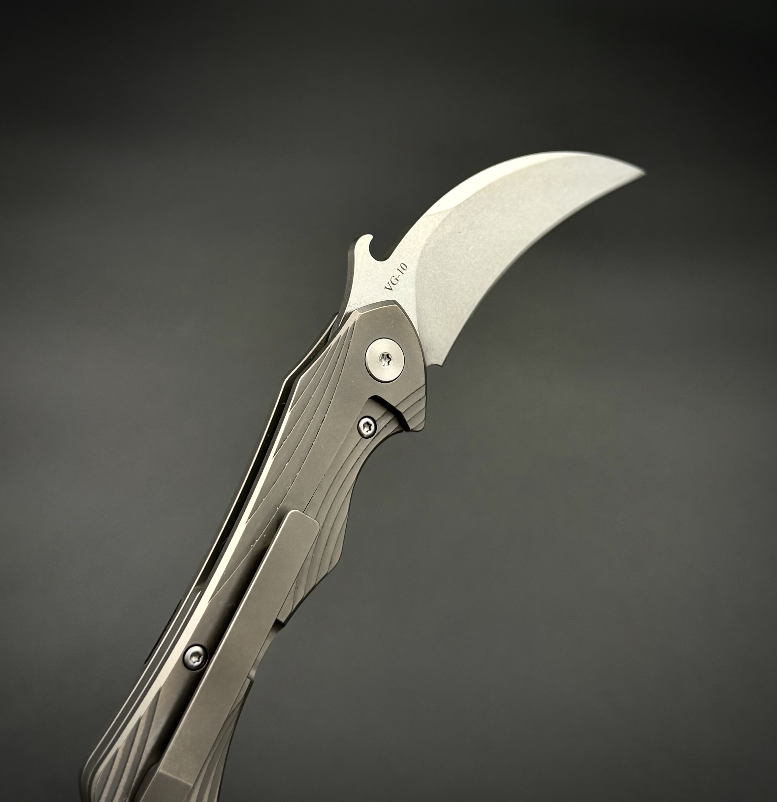 Складной нож керамбит Urban Talon Shred Carbon Fiber Titanium Alpha Miu