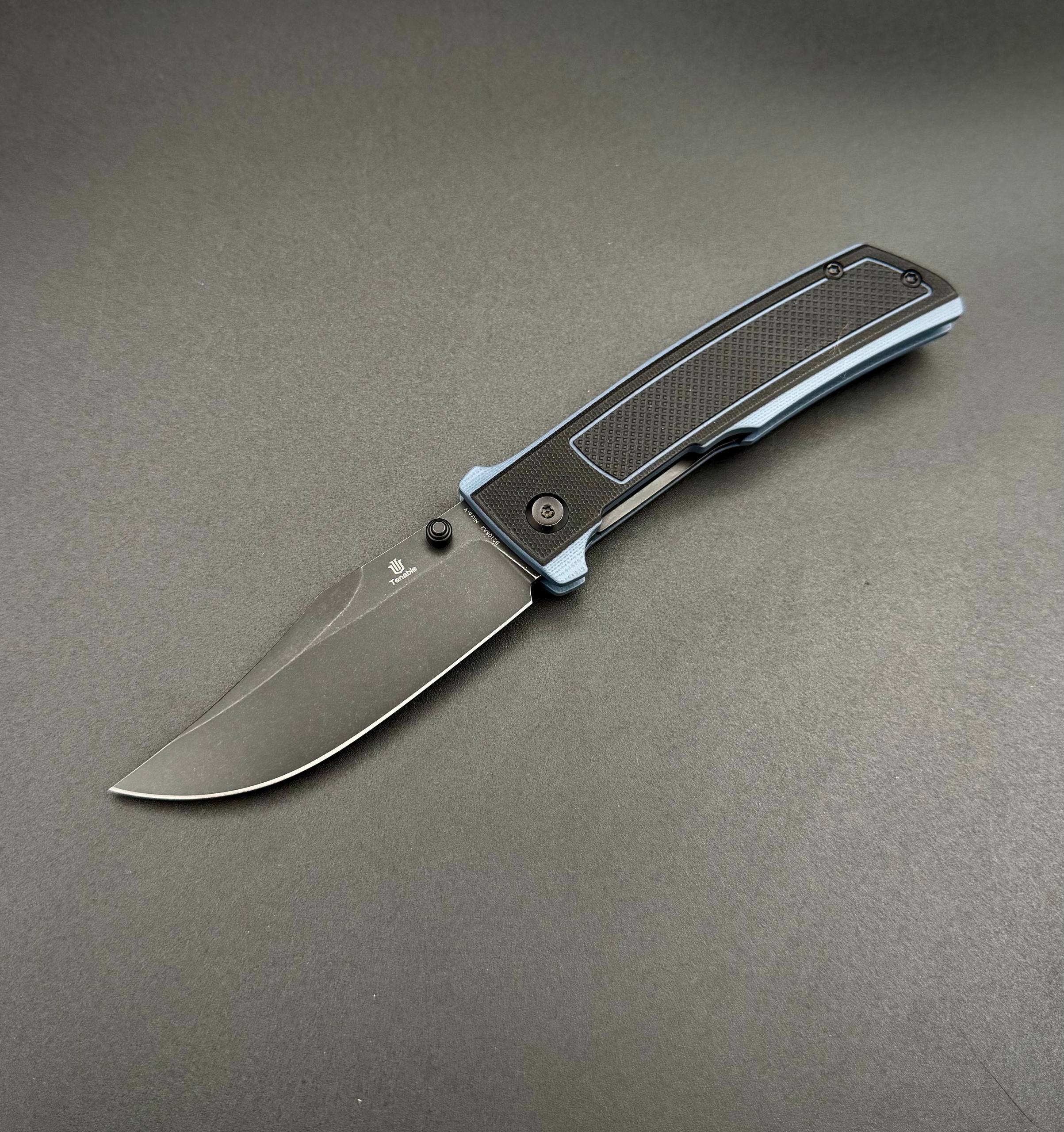 Складной нож Tenable Bison Nitro V Black Gray G10