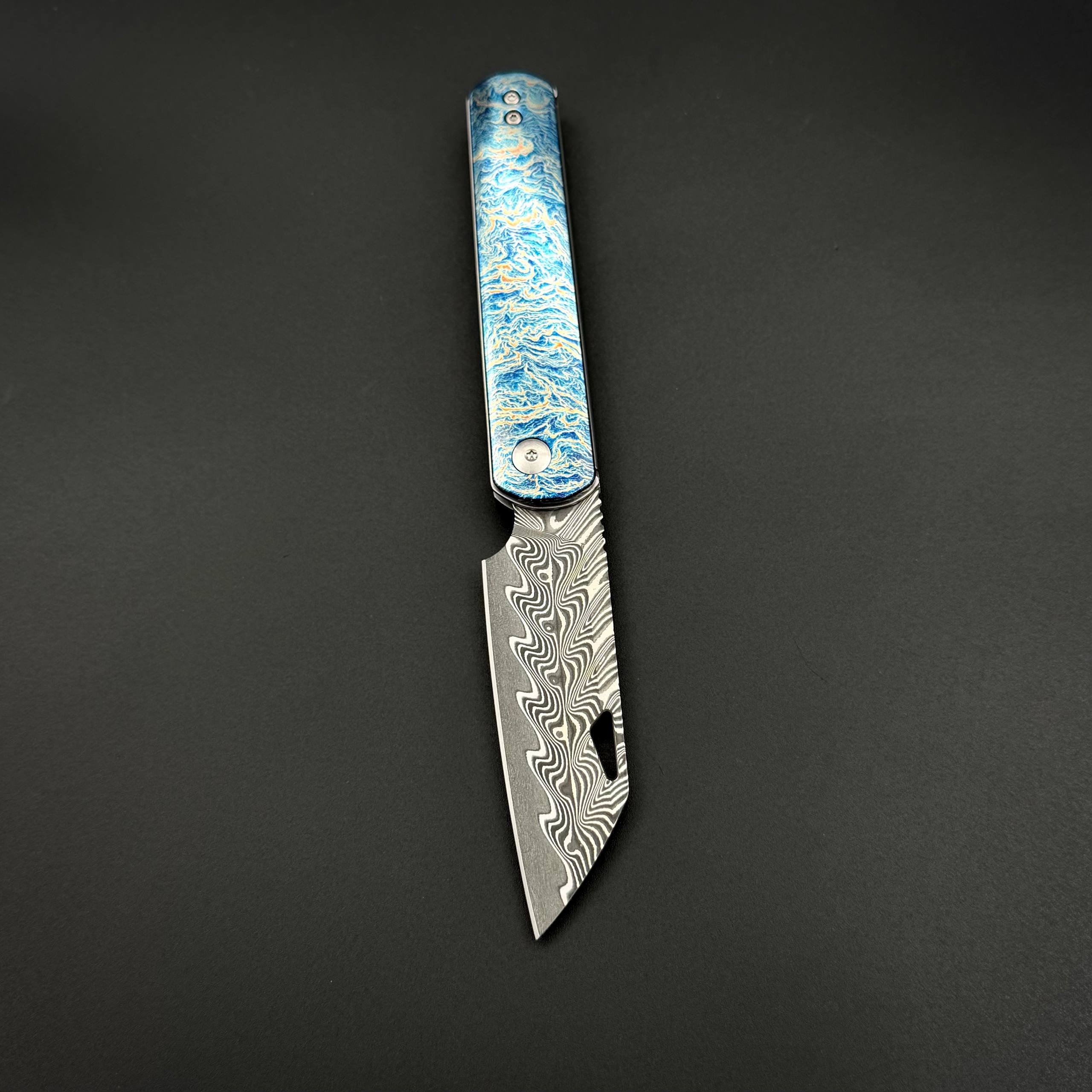 Складной нож Revenant Electric Blue Pioneer EDC