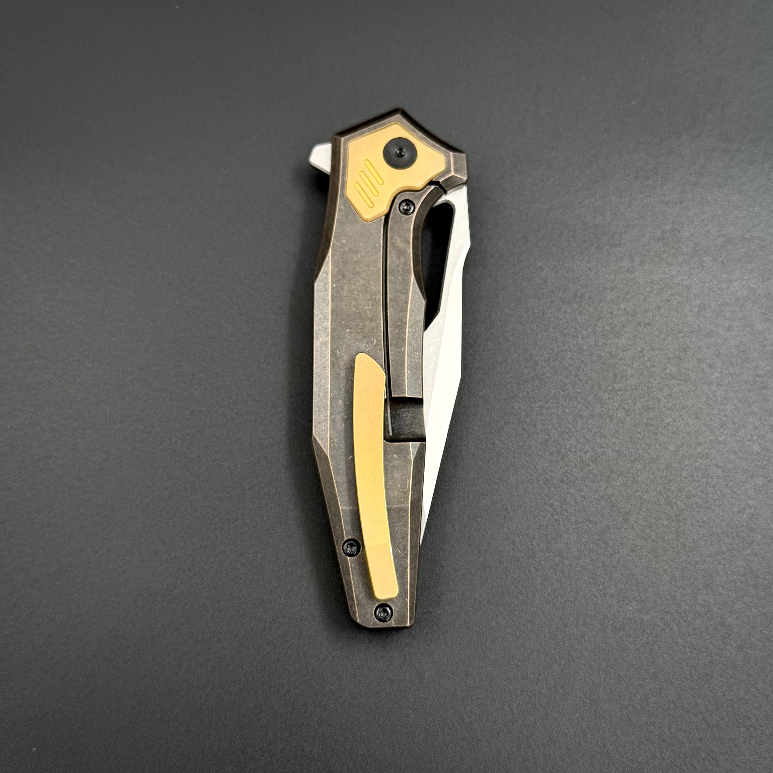 Складной нож Xornis N690CO Gray SW Titanium Terra Series Alpha Miu