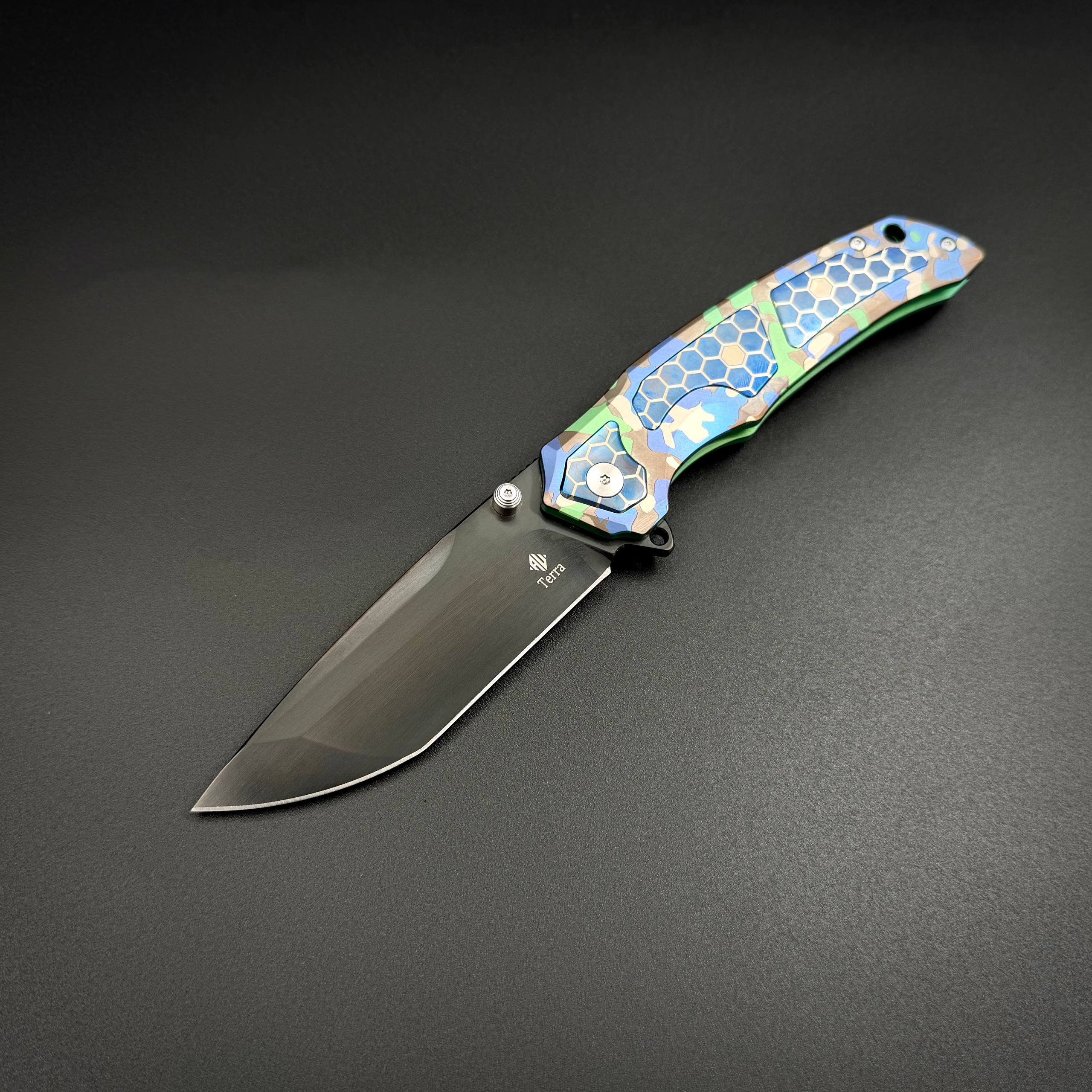 Складной нож REX N690CO Titanium Purple Alpha Miu