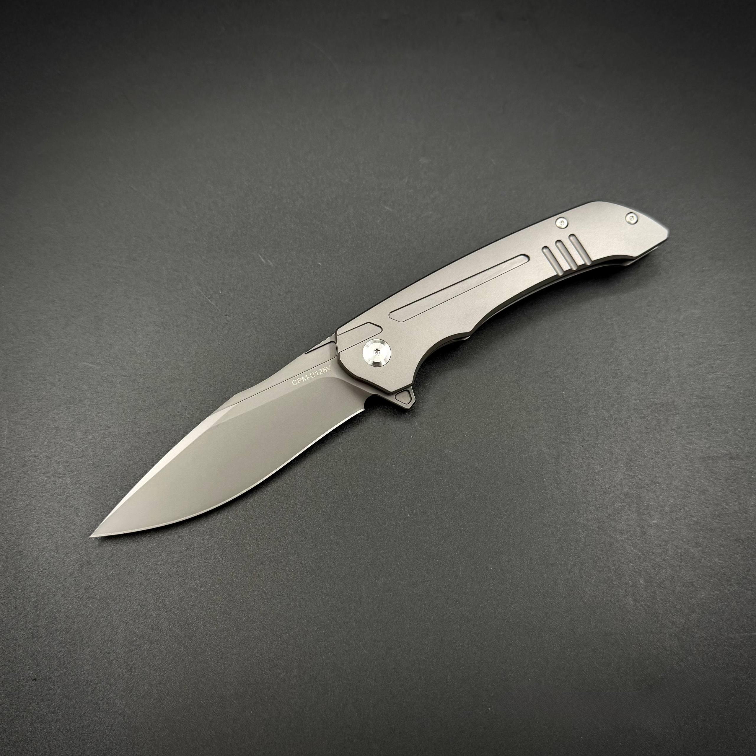 Складной нож Abyss CPM S125V Titanium Gray Alpha Miu