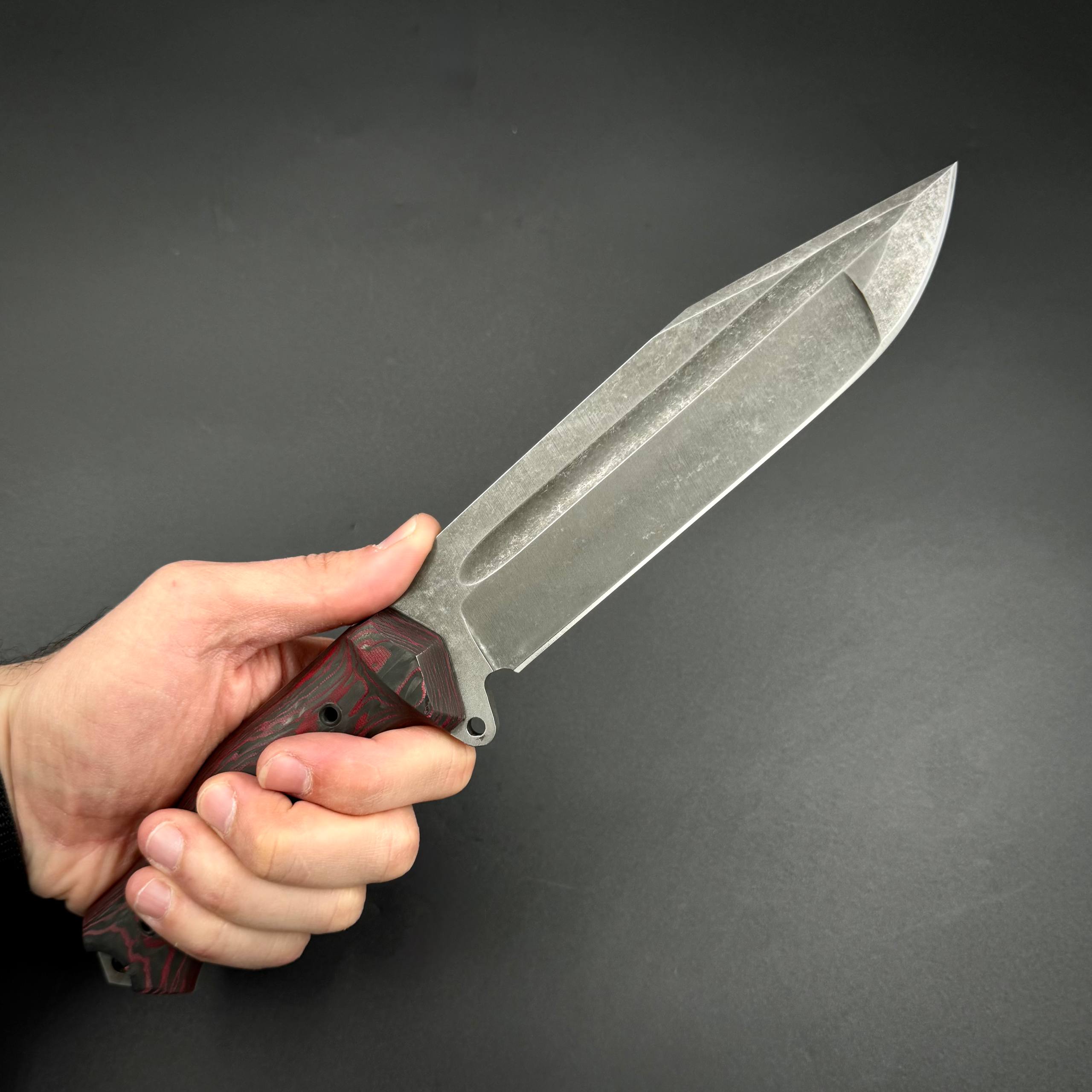 Тактический нож ручной работы Ksifos Red Dragon Max Knives