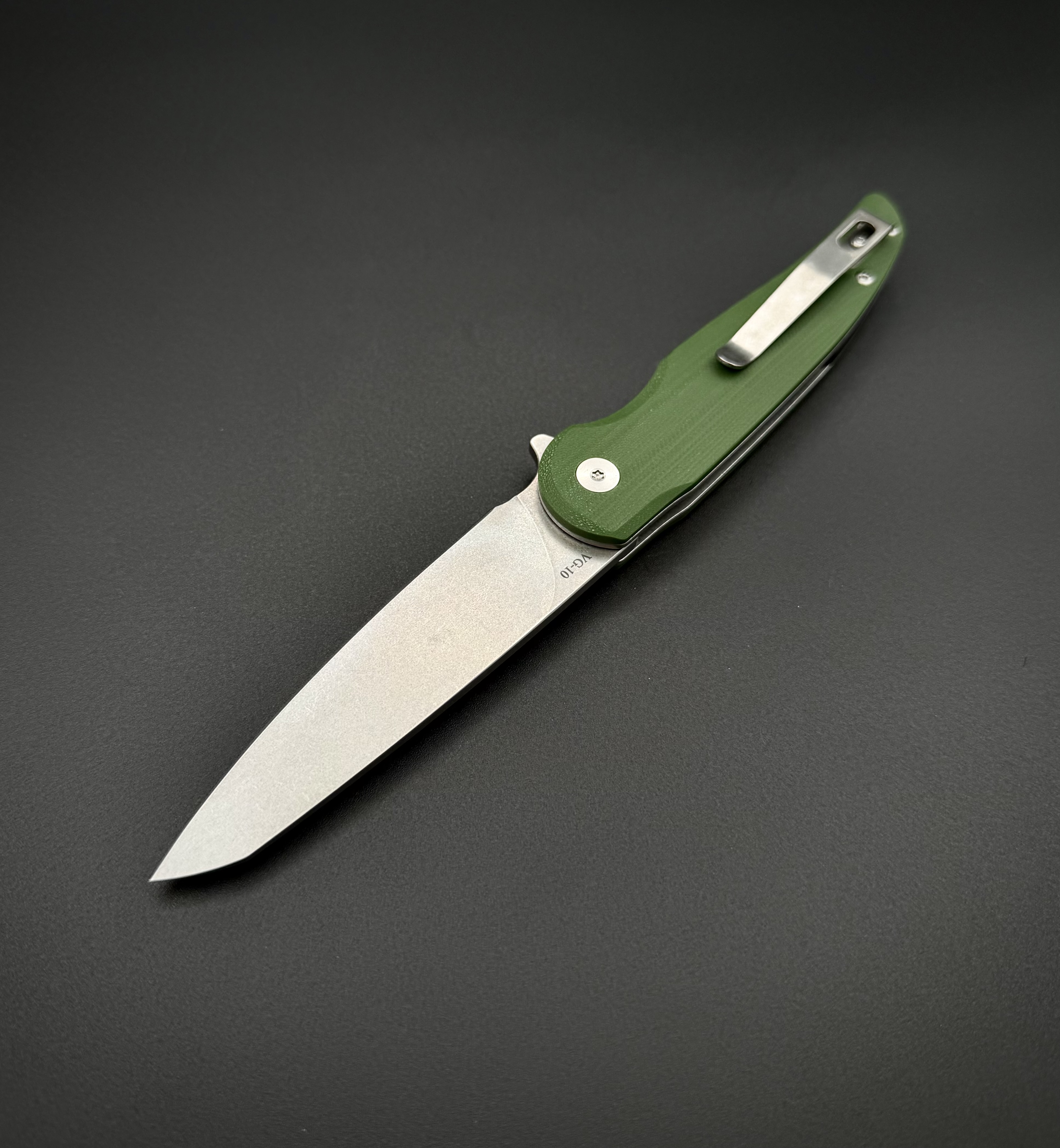 Складной нож Flinx-L VG-10 Green Alpha Miu