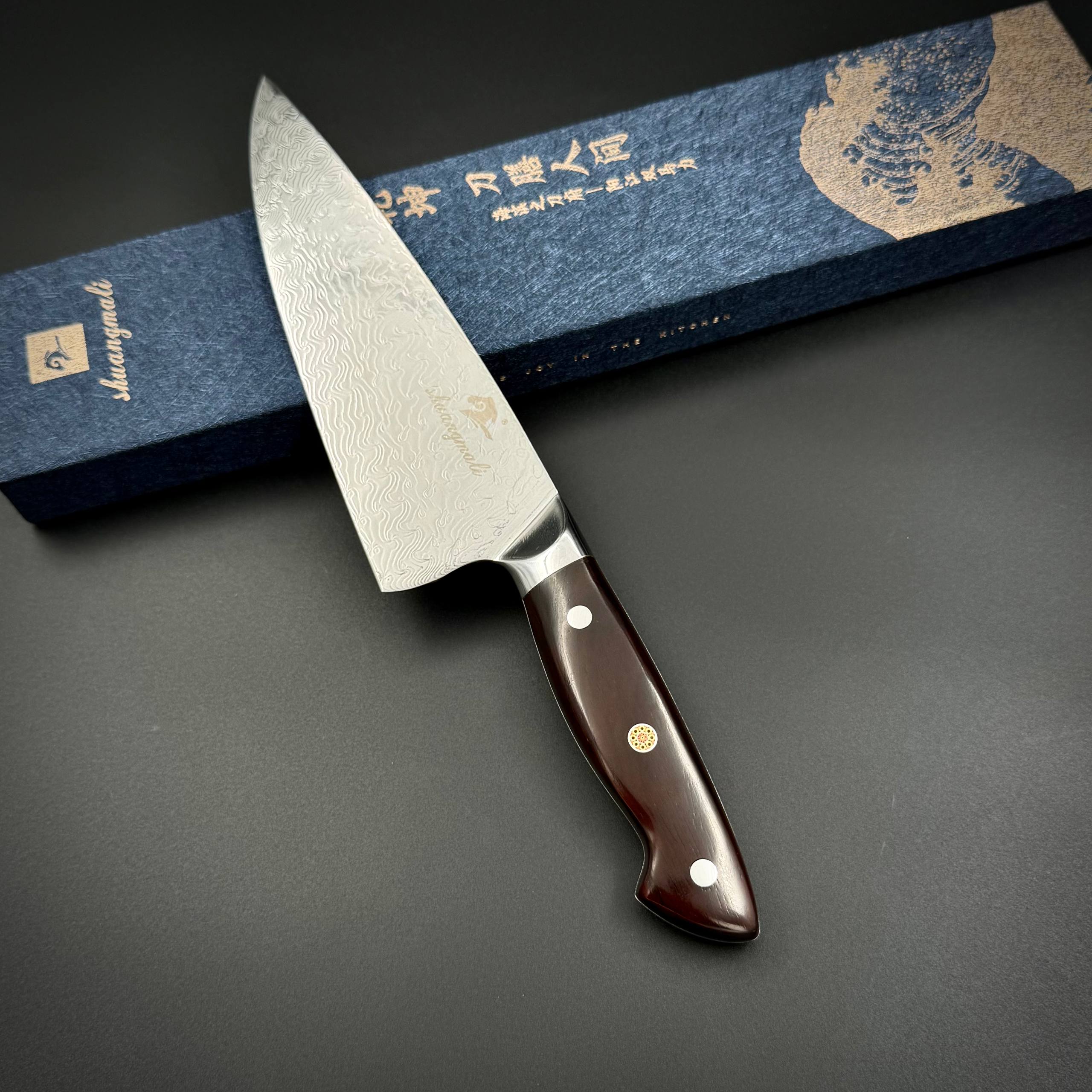 Поварской шеф нож Damascus Shuangmali Sandal HP-D1052