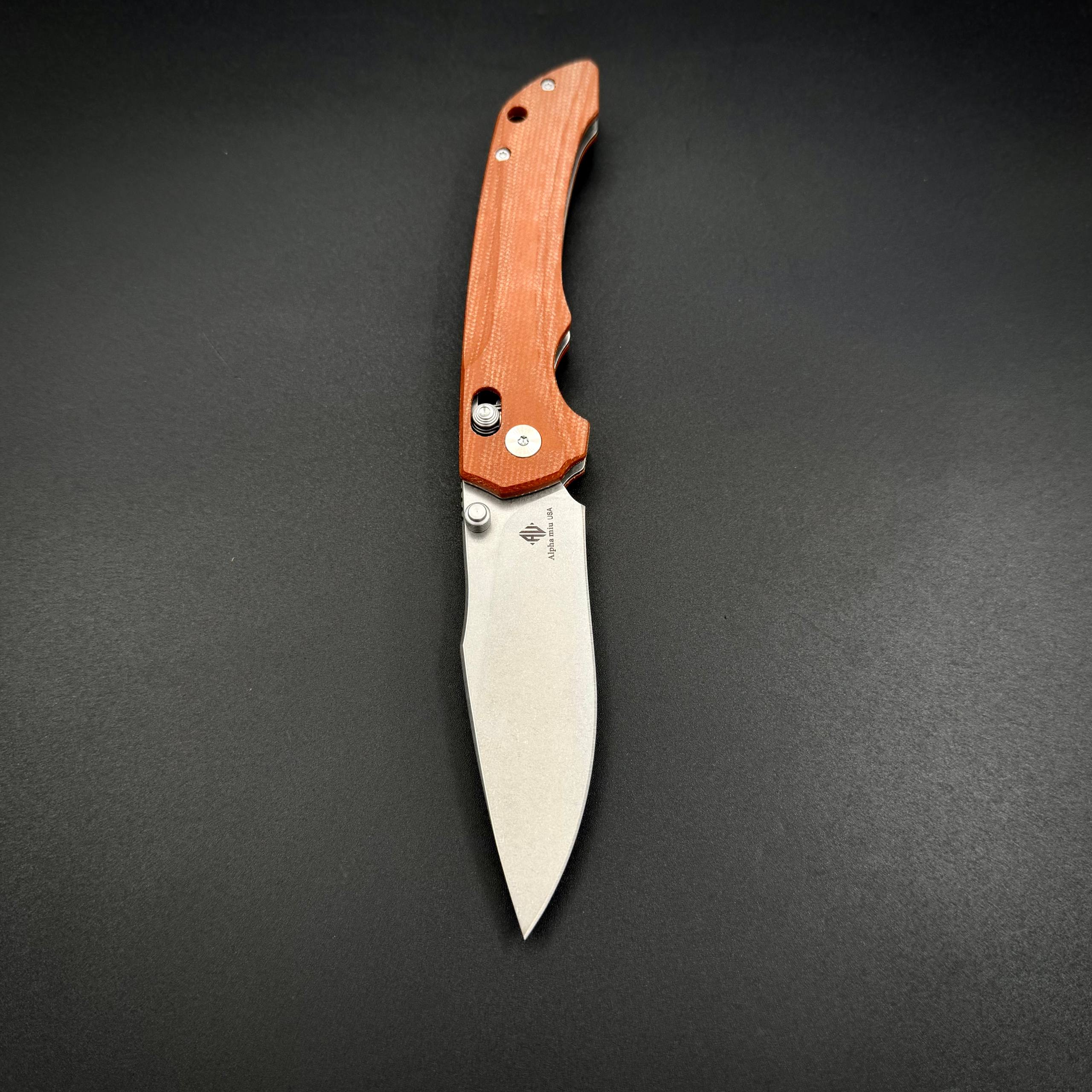Складной нож Abyss-C n690co G10 Brown Alpha Miu