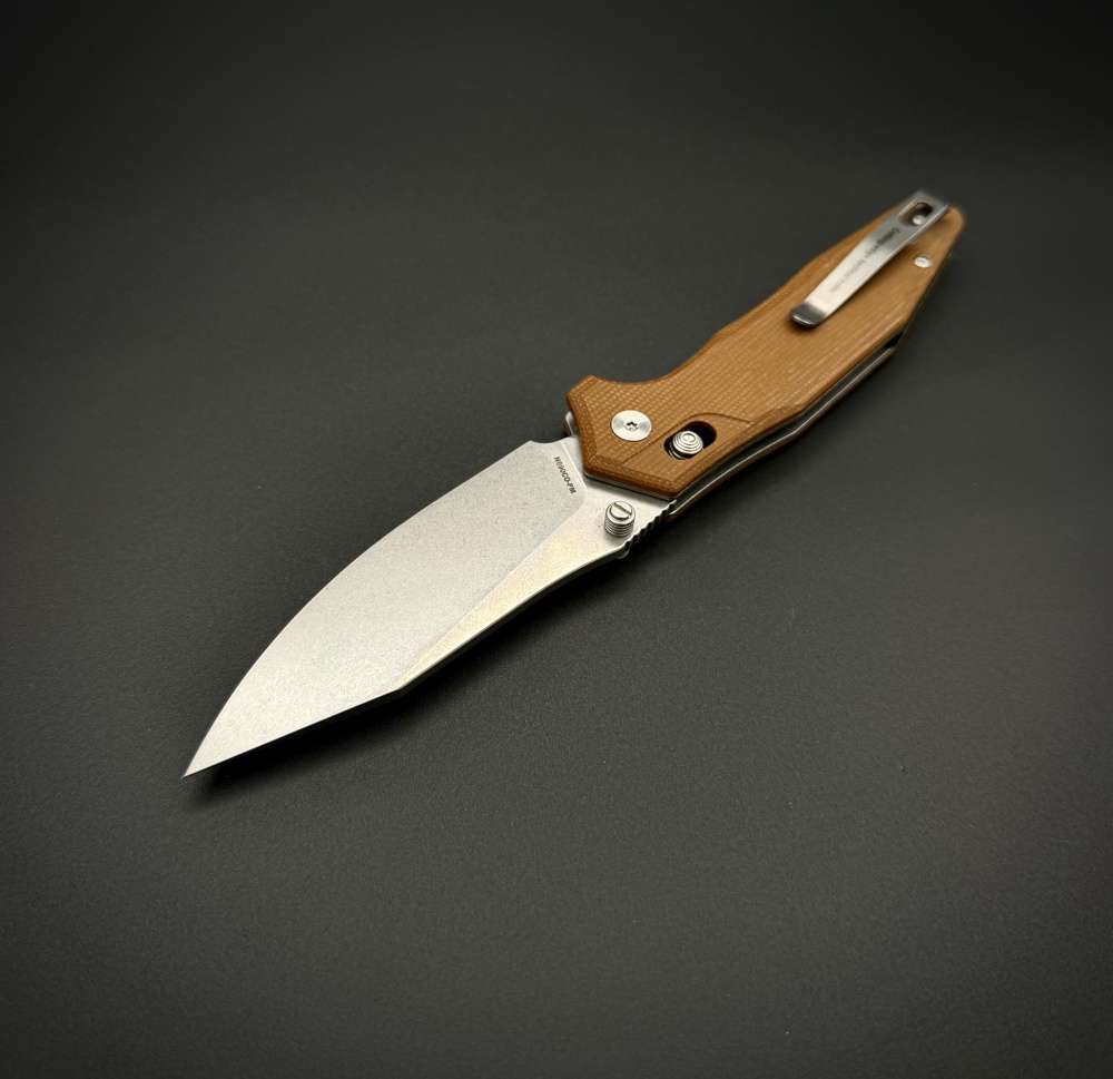 Складной нож AFG Tactical Brown g10 Alpha Miu
