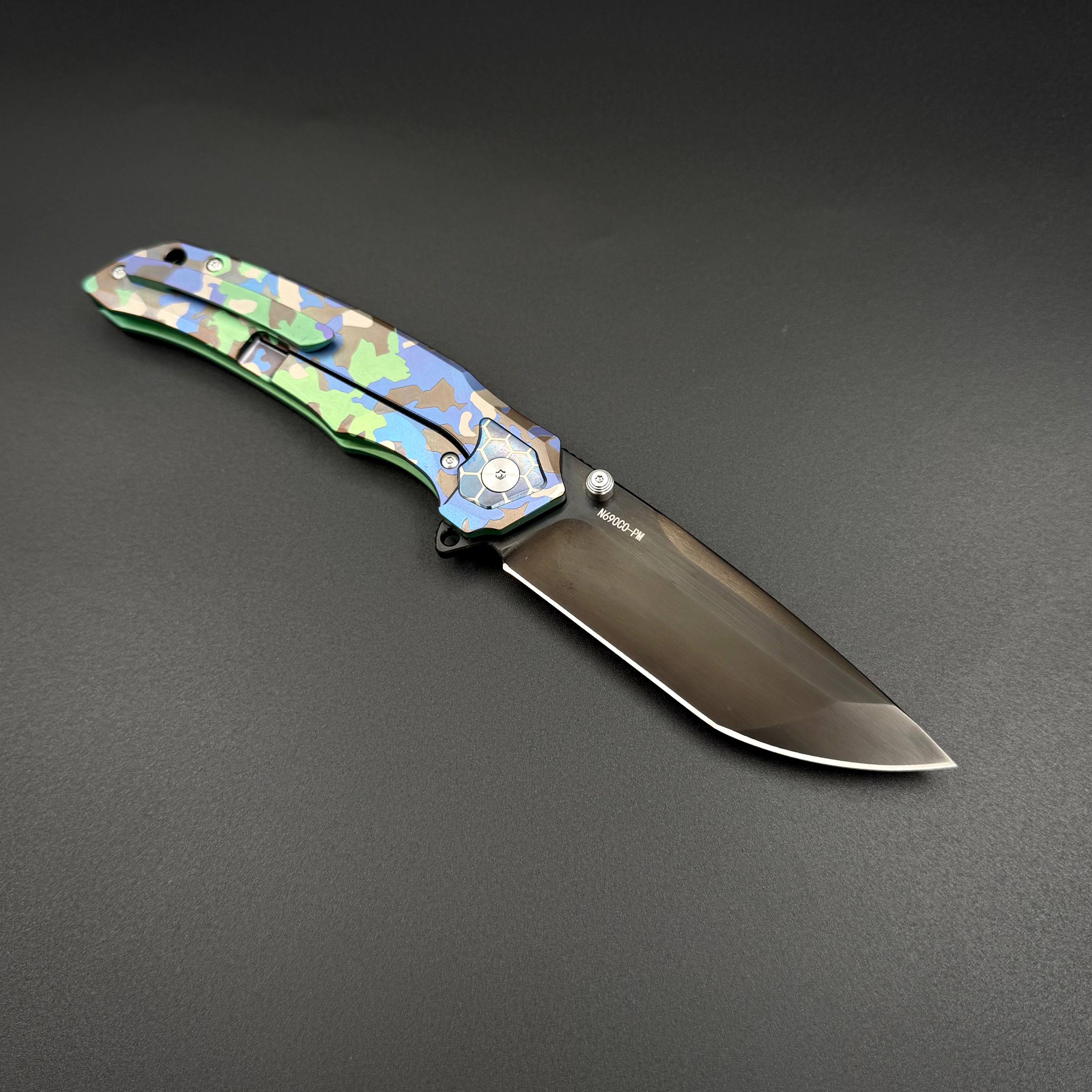 Складной нож REX N690CO Titanium Purple Alpha Miu