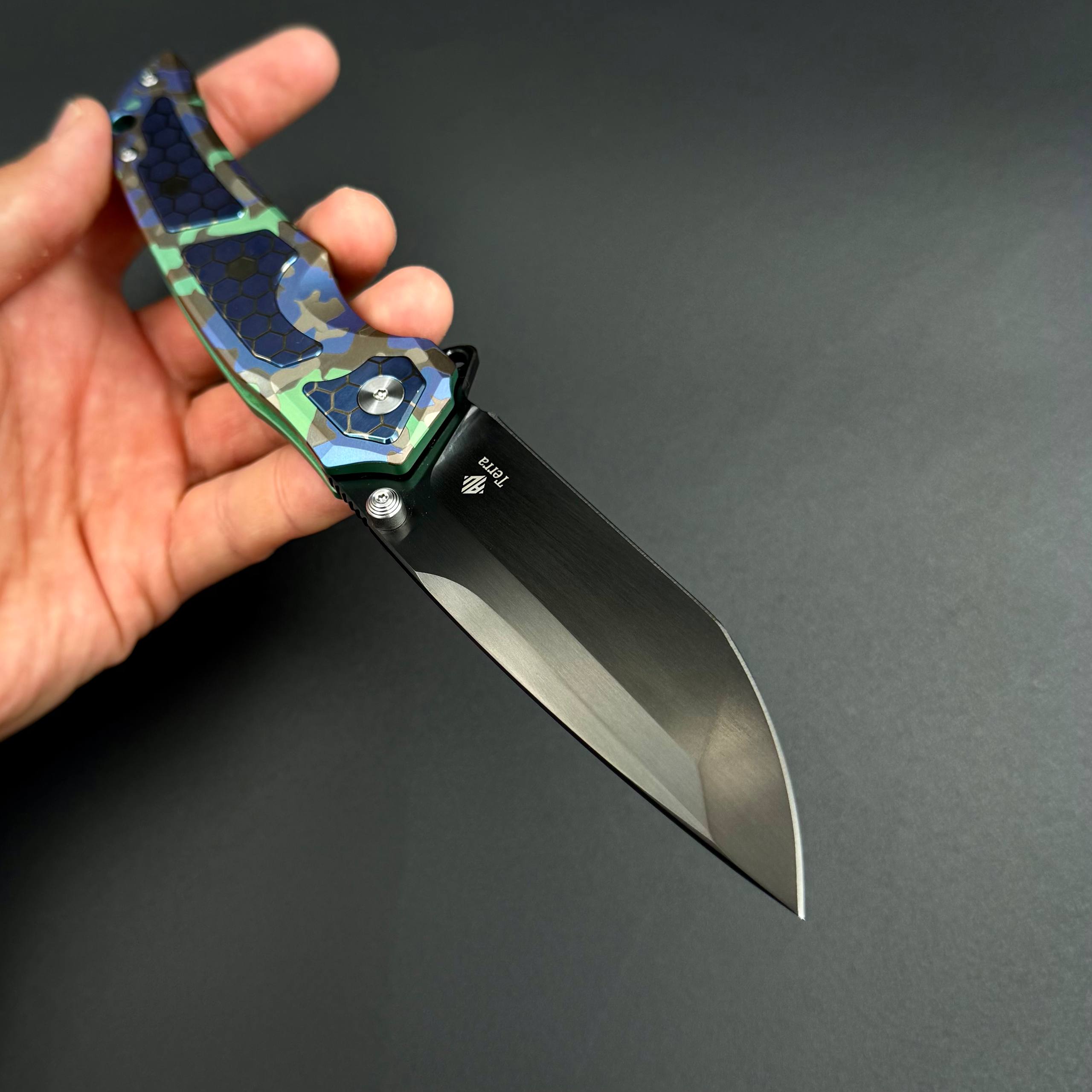 Складной нож REX N690CO Titanium Purple Alpha Miu
