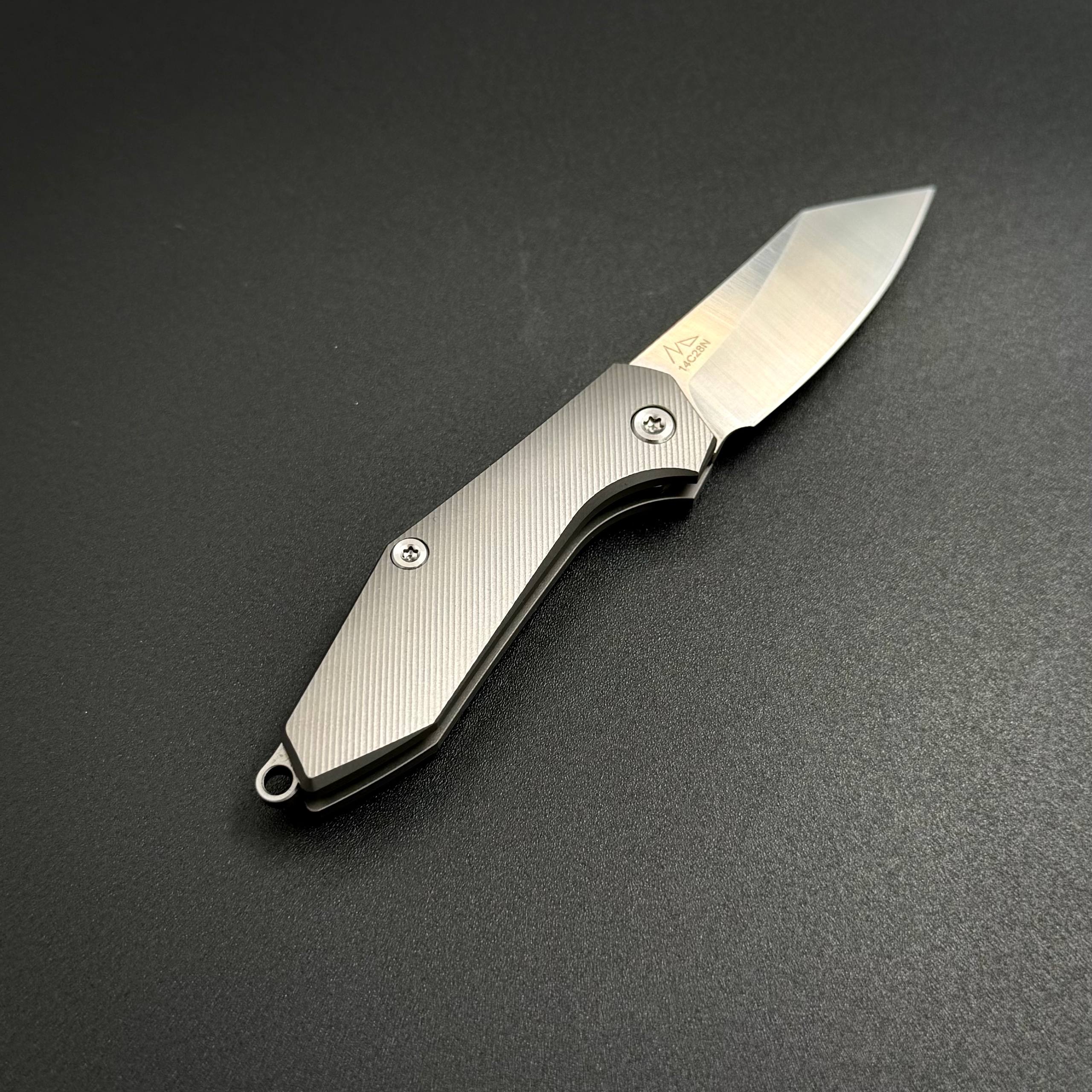 Складной нож-брелок Flea-2 Sandvik 14C28N Titanium Pioneer EDC