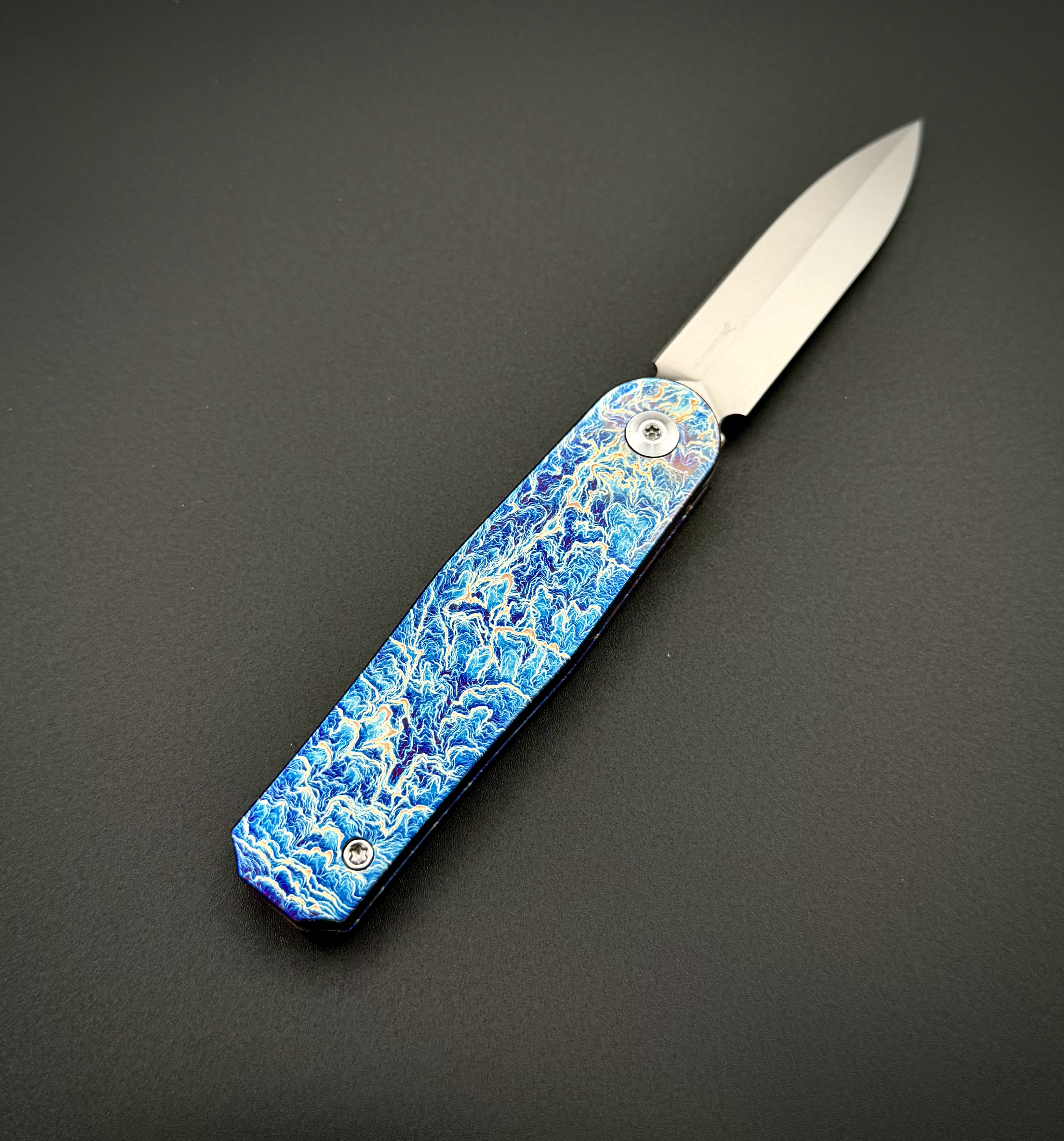 Складной нож Zeus Electric Blue Pioneer EDC