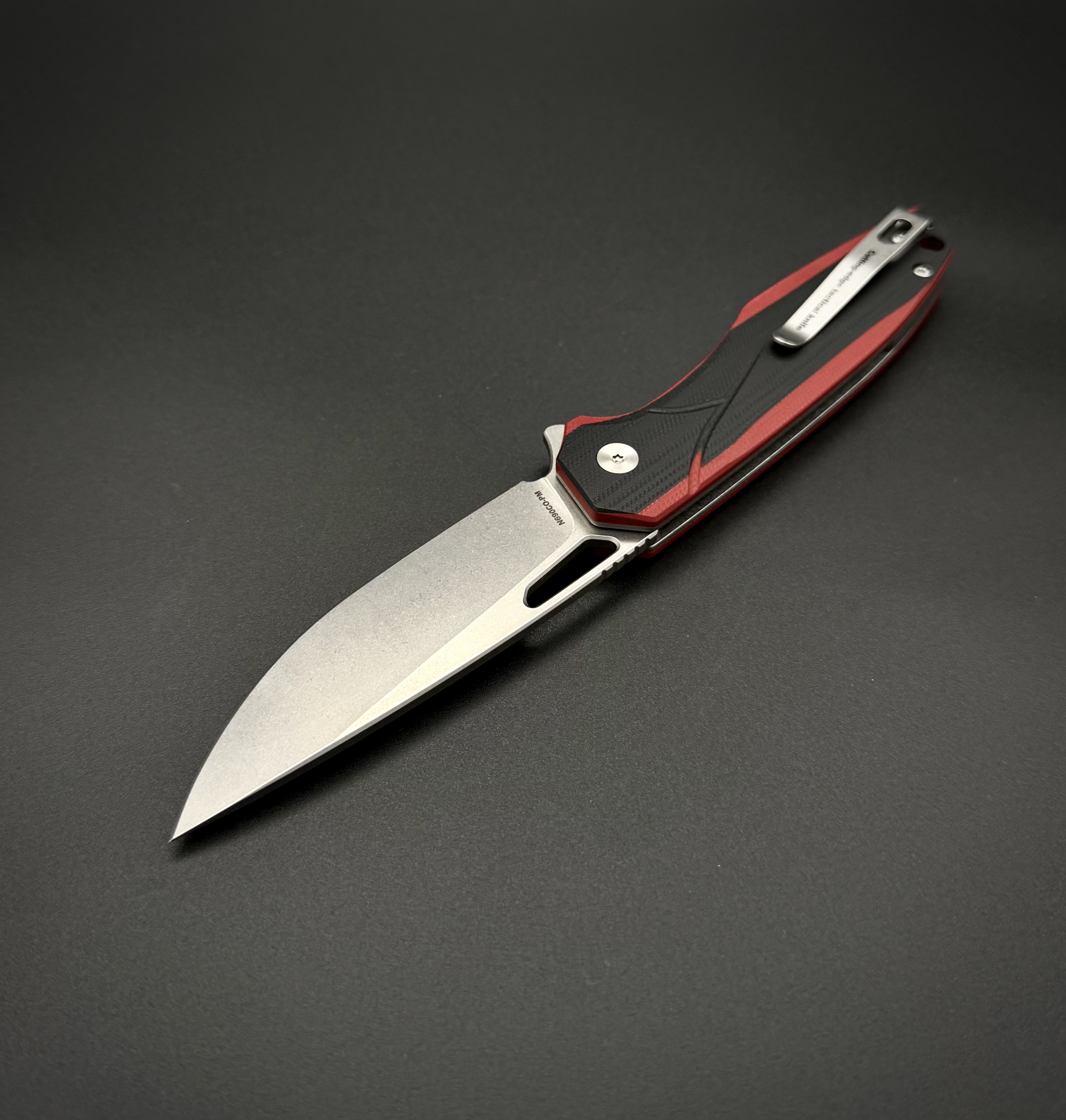 Складной нож Void n690co G10 Black Red Alpha Miu
