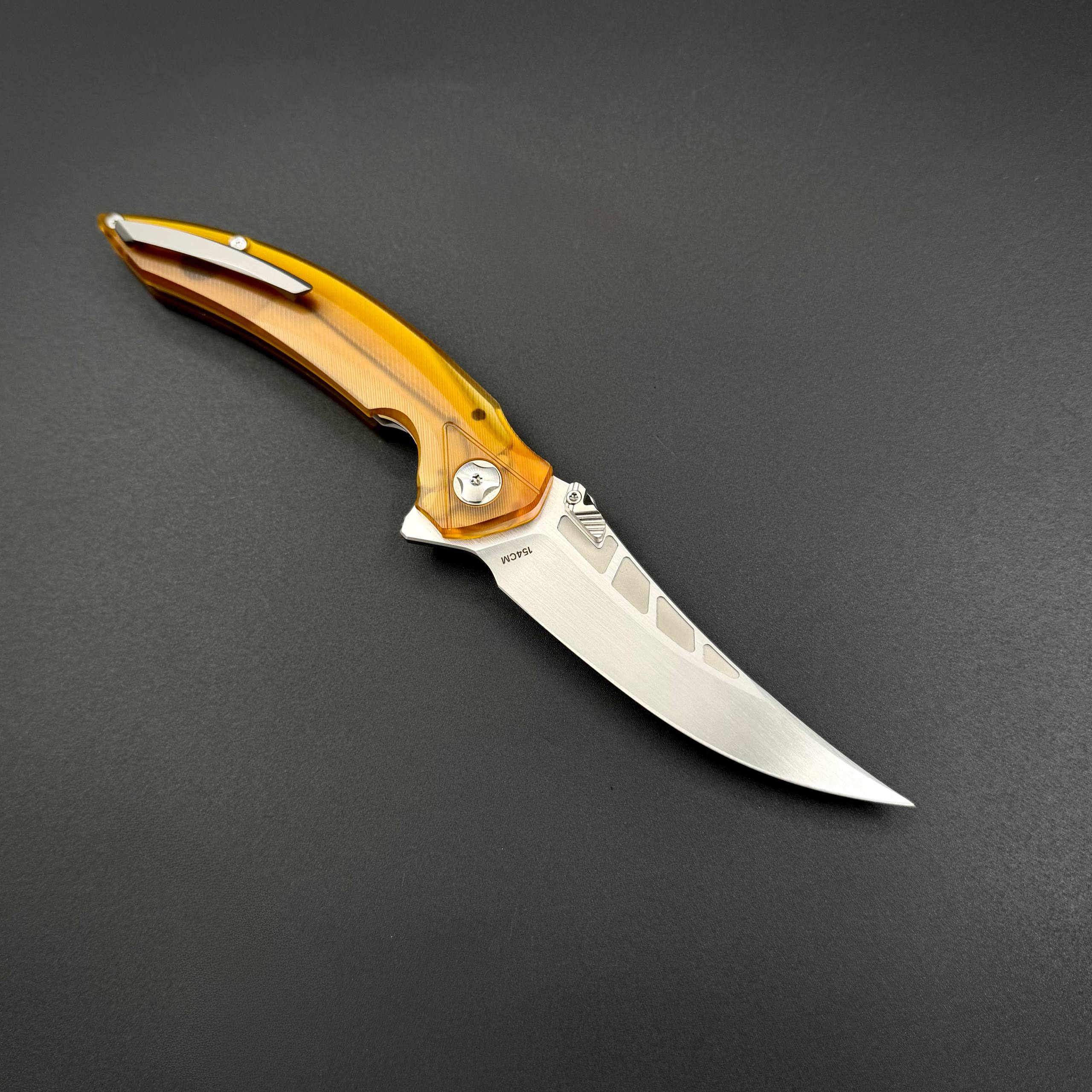 Складной нож KniClad JAX 154CM Amber