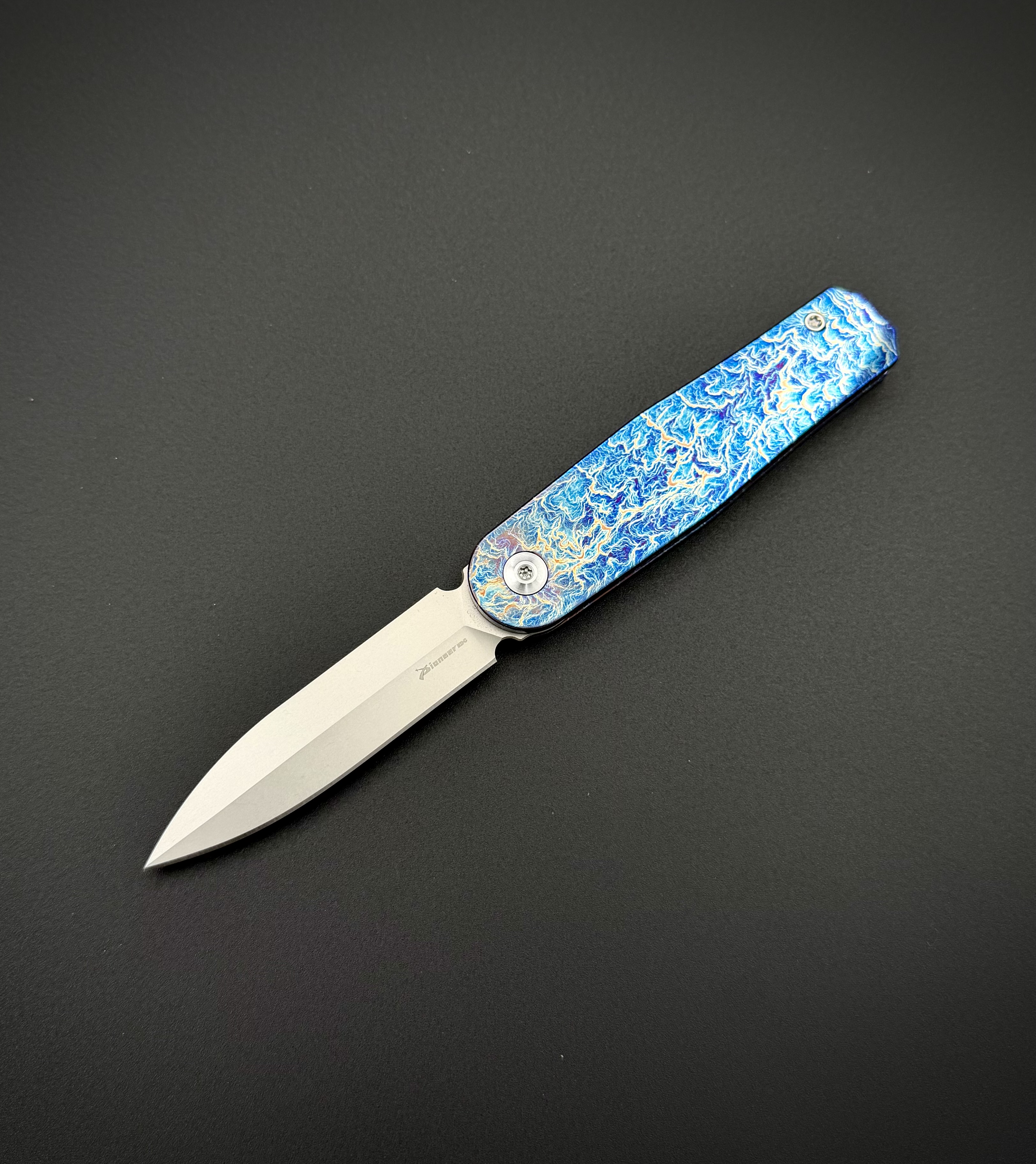 Складной нож Zeus Electric Blue Pioneer EDC