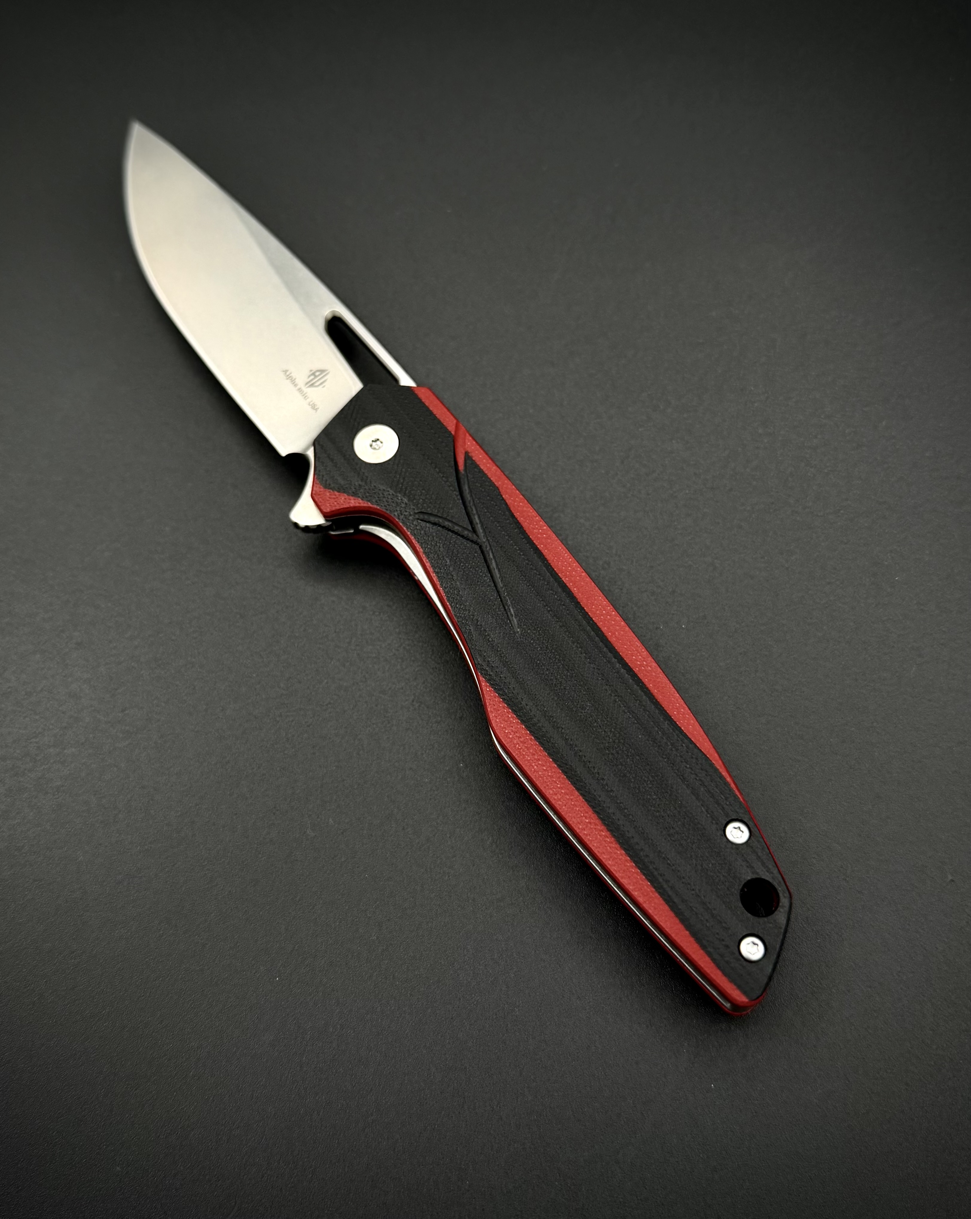 Складной нож Void n690co G10 Black Red Alpha Miu