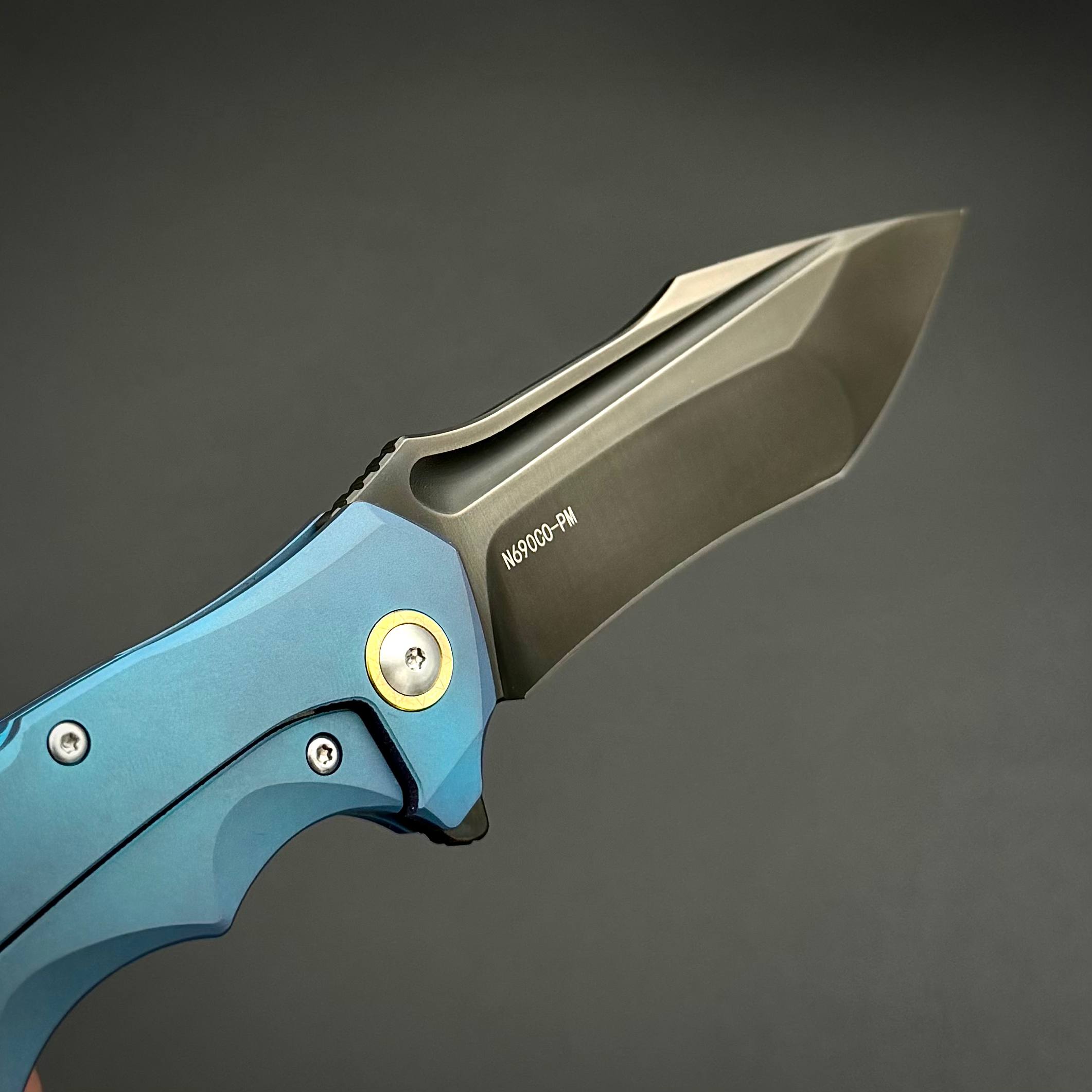Складной нож Umbra Blue Terra N690CO Titanium DLC
