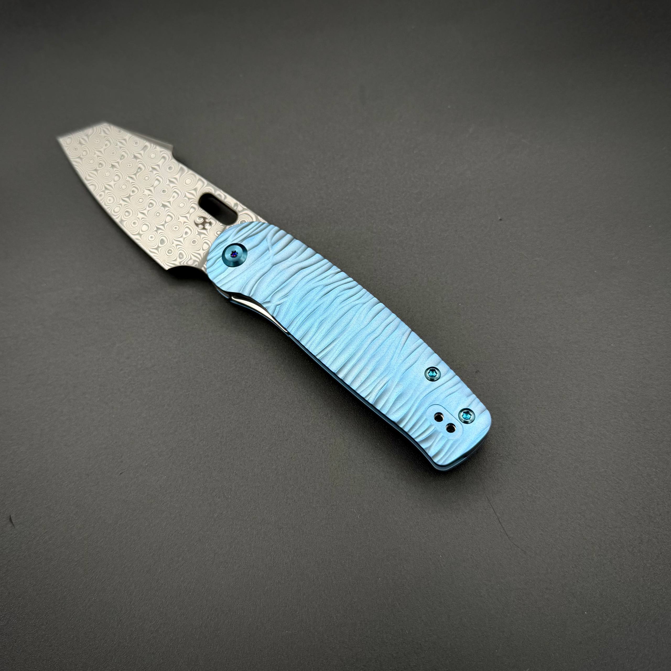 Складной нож Kansept Orlok Damascus Micro Rock Texture