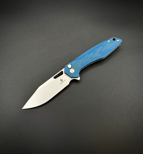 Складной нож AFG Bowie Blue n690co g10 Alpha Miu