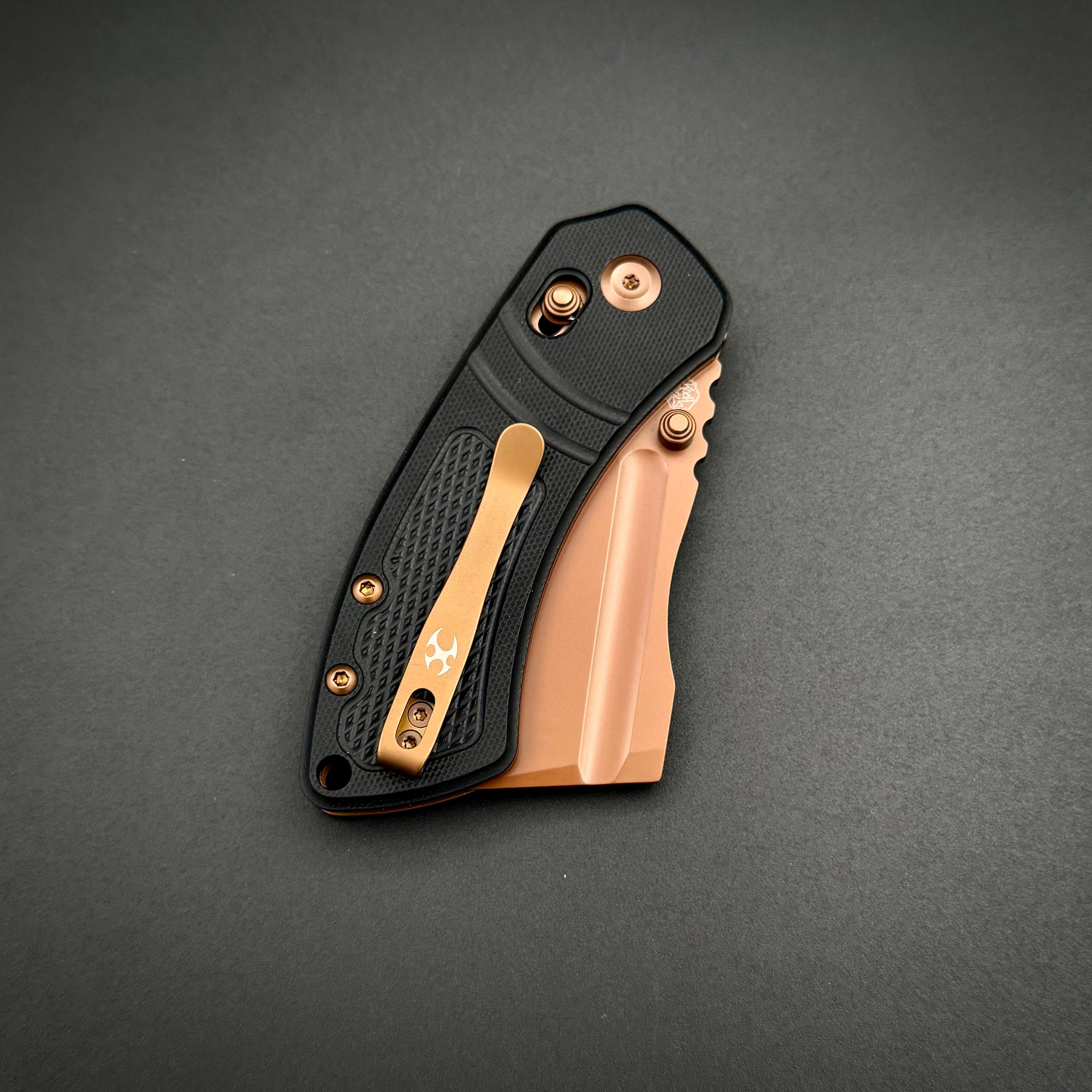 Korvid V Kansept Rose Gold, Black G10 Diamond Pattern