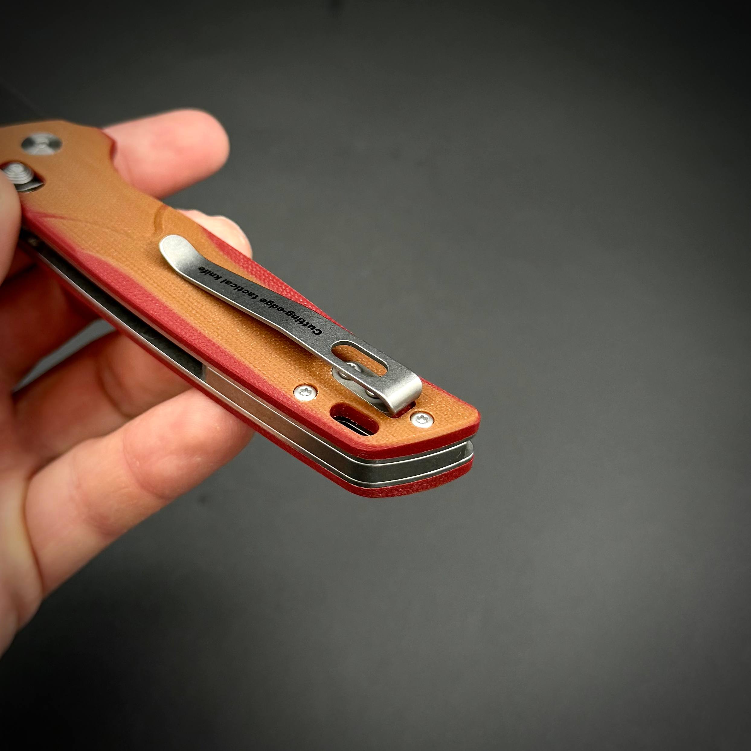 Складной нож Avionyx-C n690co G10 Brown Red Alpha Miu