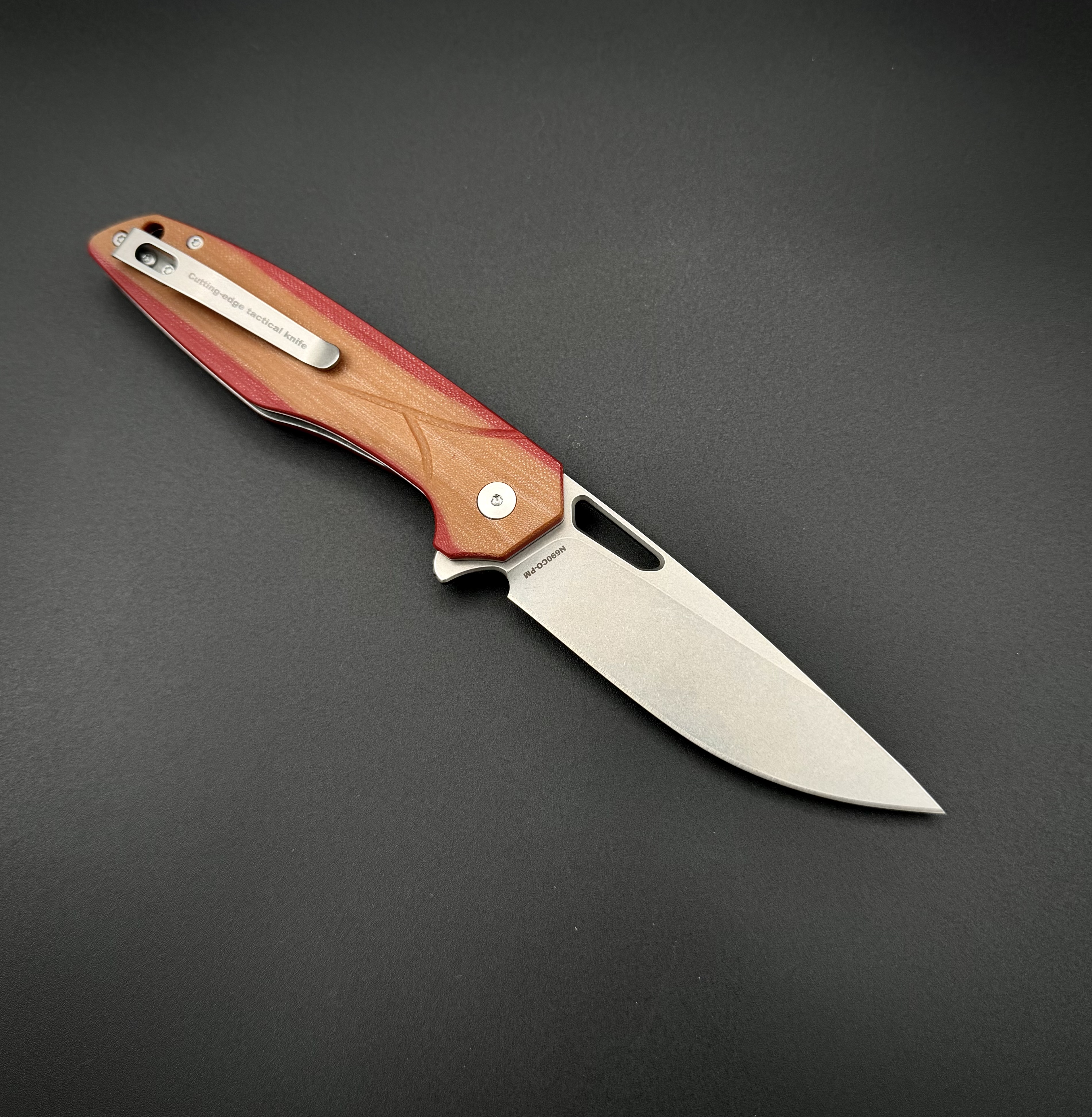 Складной нож Void n690co G10 Brown Red Alpha Miu