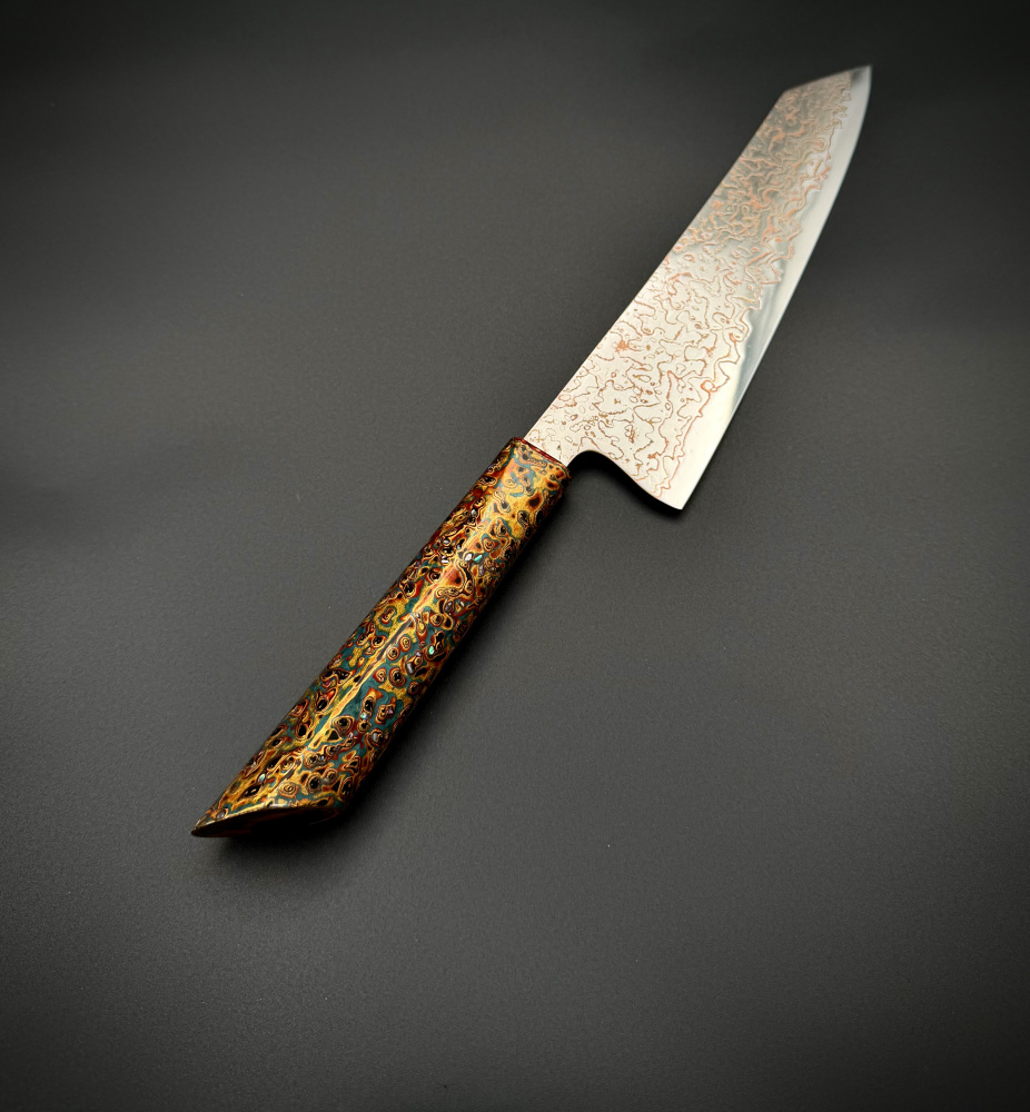 Поварской нож ручной работы Kiritsuke Jìn Cháo