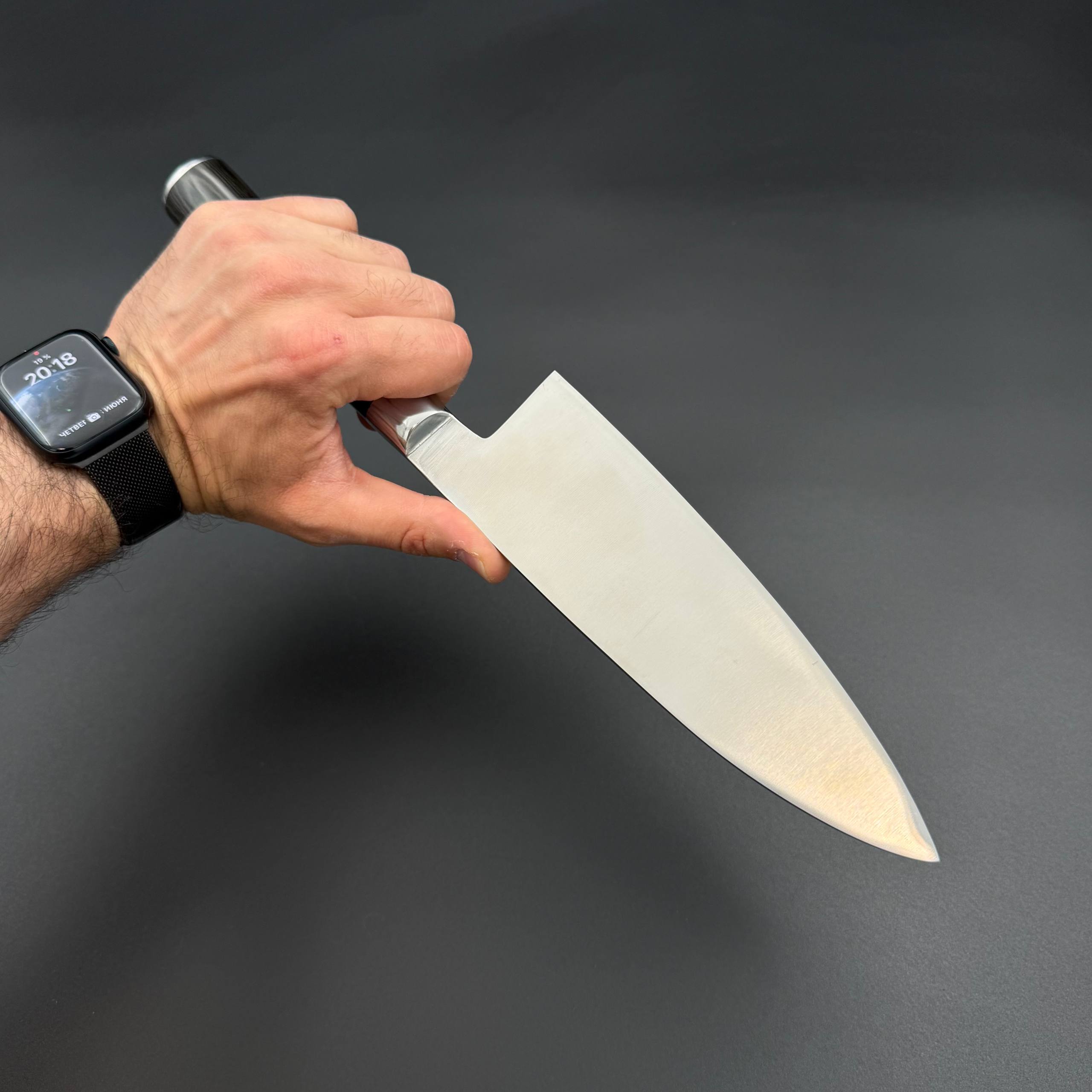 Поварской нож Deba Shuangmali 180 mm Micarta