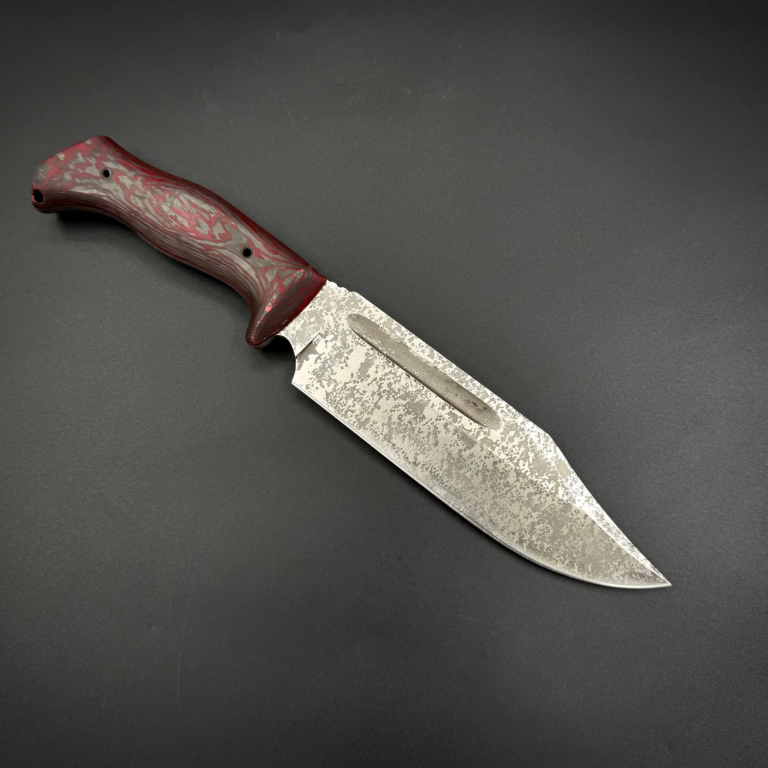 Нож ручной работы Ахиллес 2.0 Red Dragon Custom Max Knives