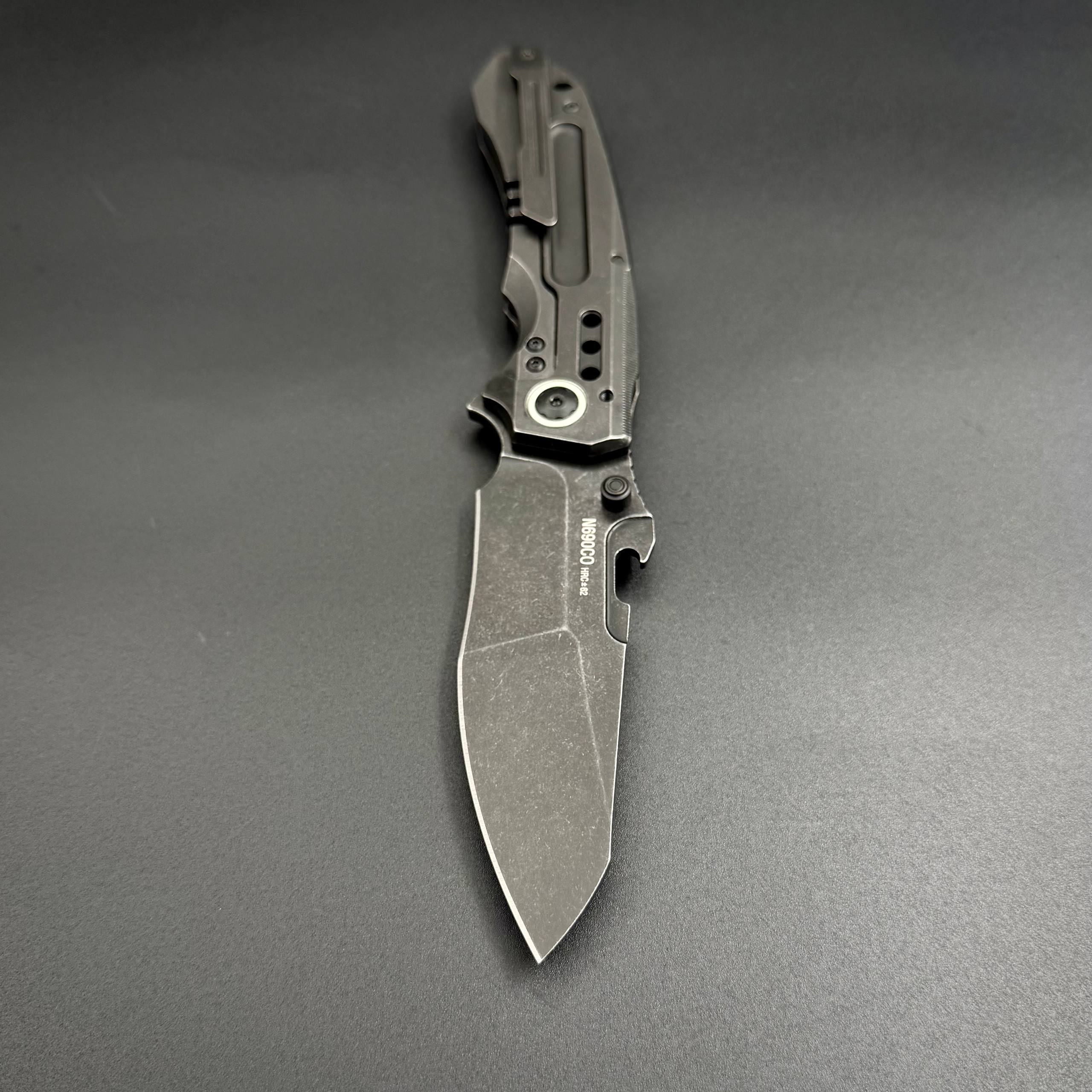 Складной тактический нож Martian n690co Titanium Black Alpha Miu