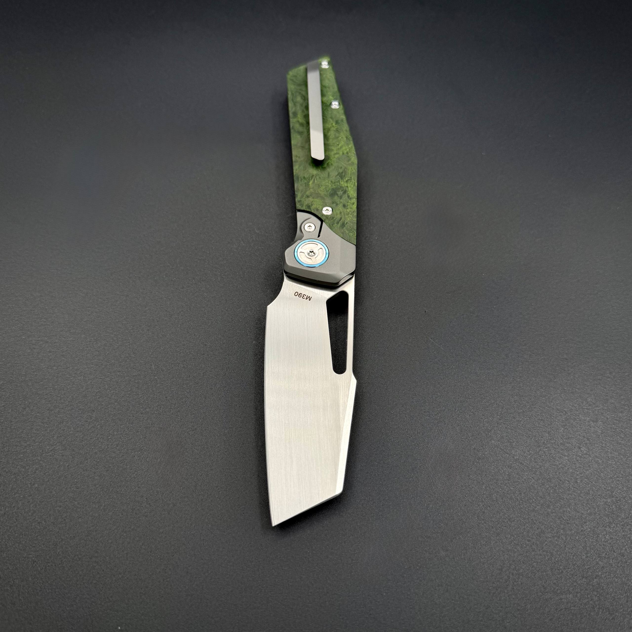 Складной нож Kniclad LYRIN M390 Titanium Alloy Green