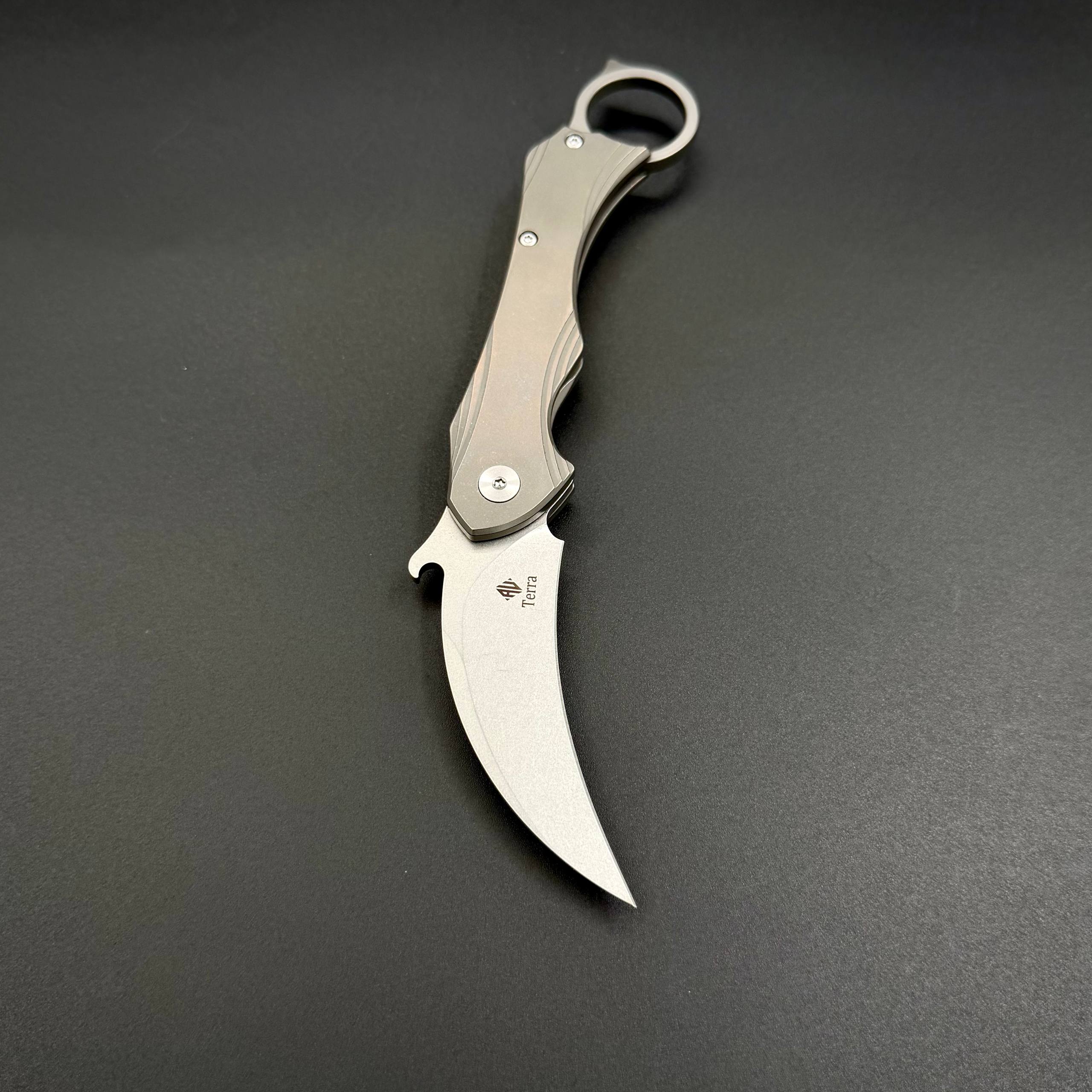 Складной нож керамбит Urban Talon Titanium SW Alpha Miu