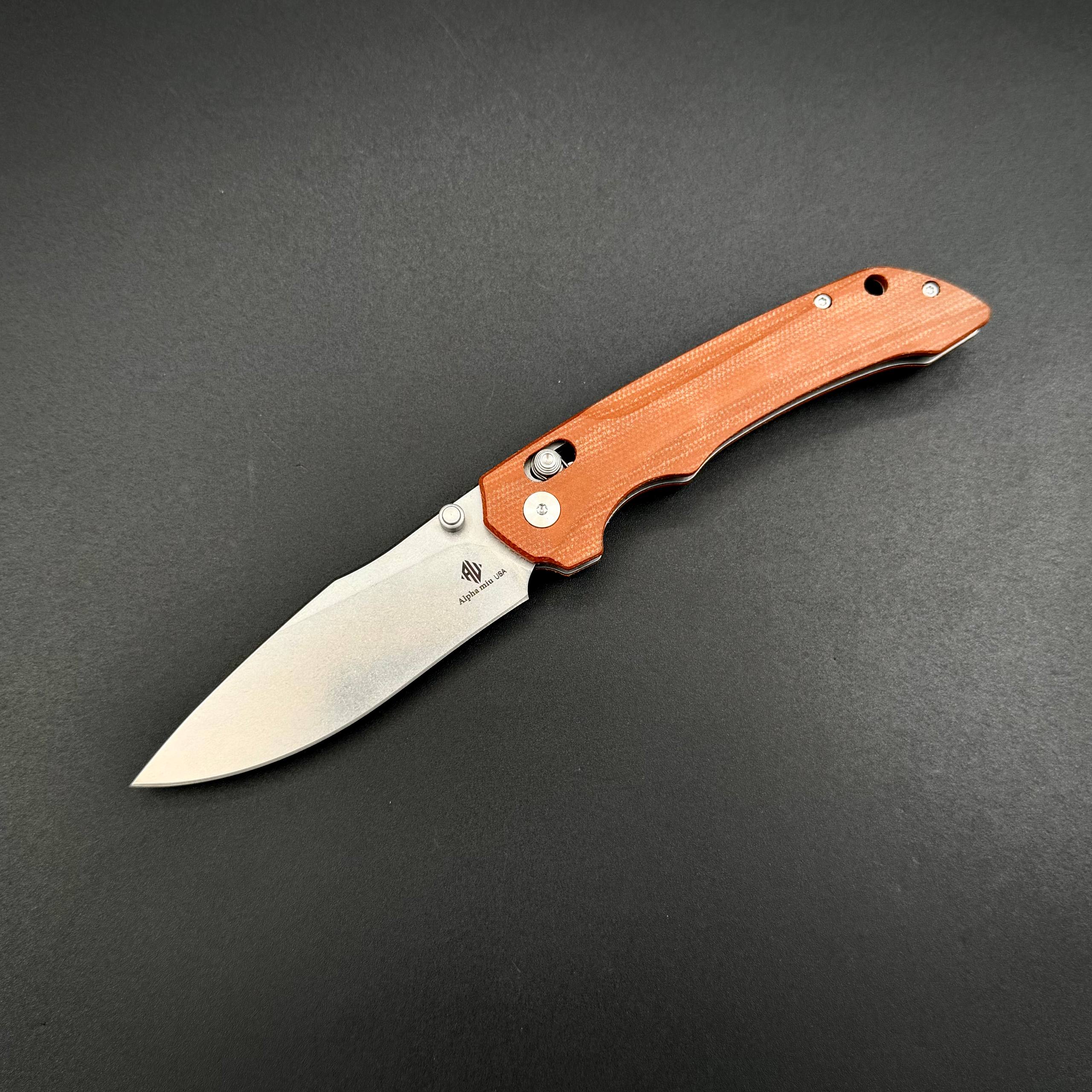 Складной нож Abyss-C n690co G10 Brown Alpha Miu