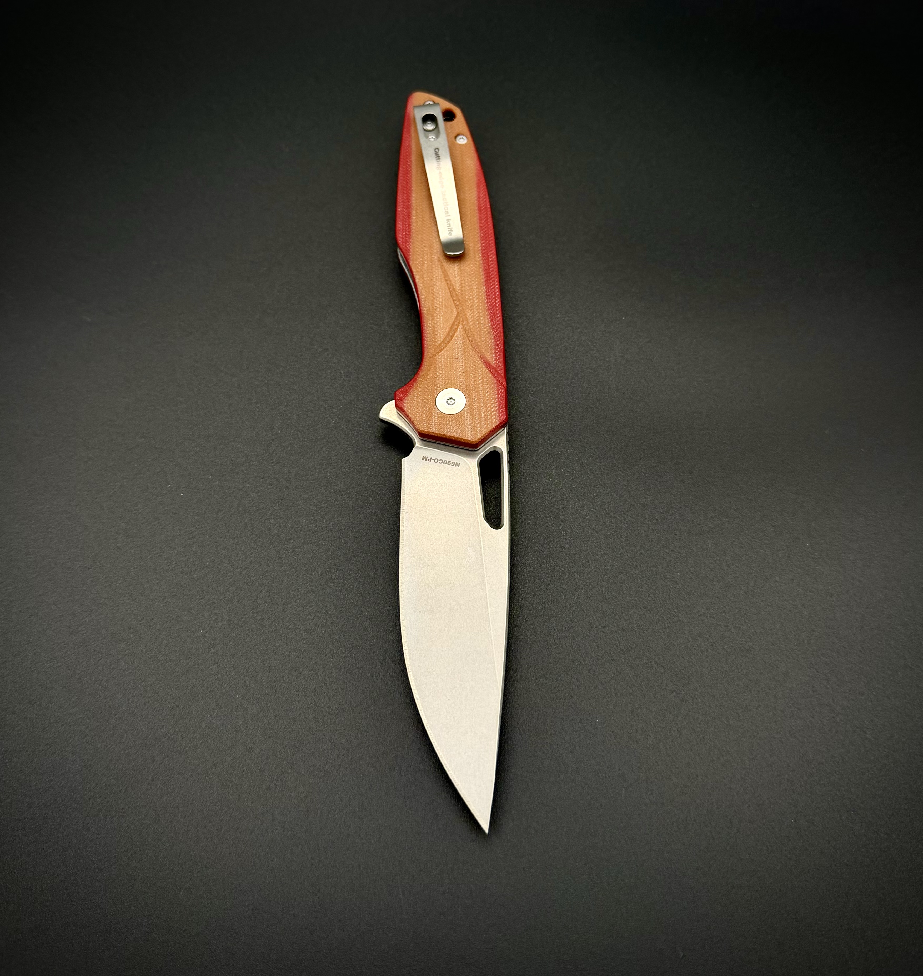 Складной нож Void n690co G10 Brown Red Alpha Miu